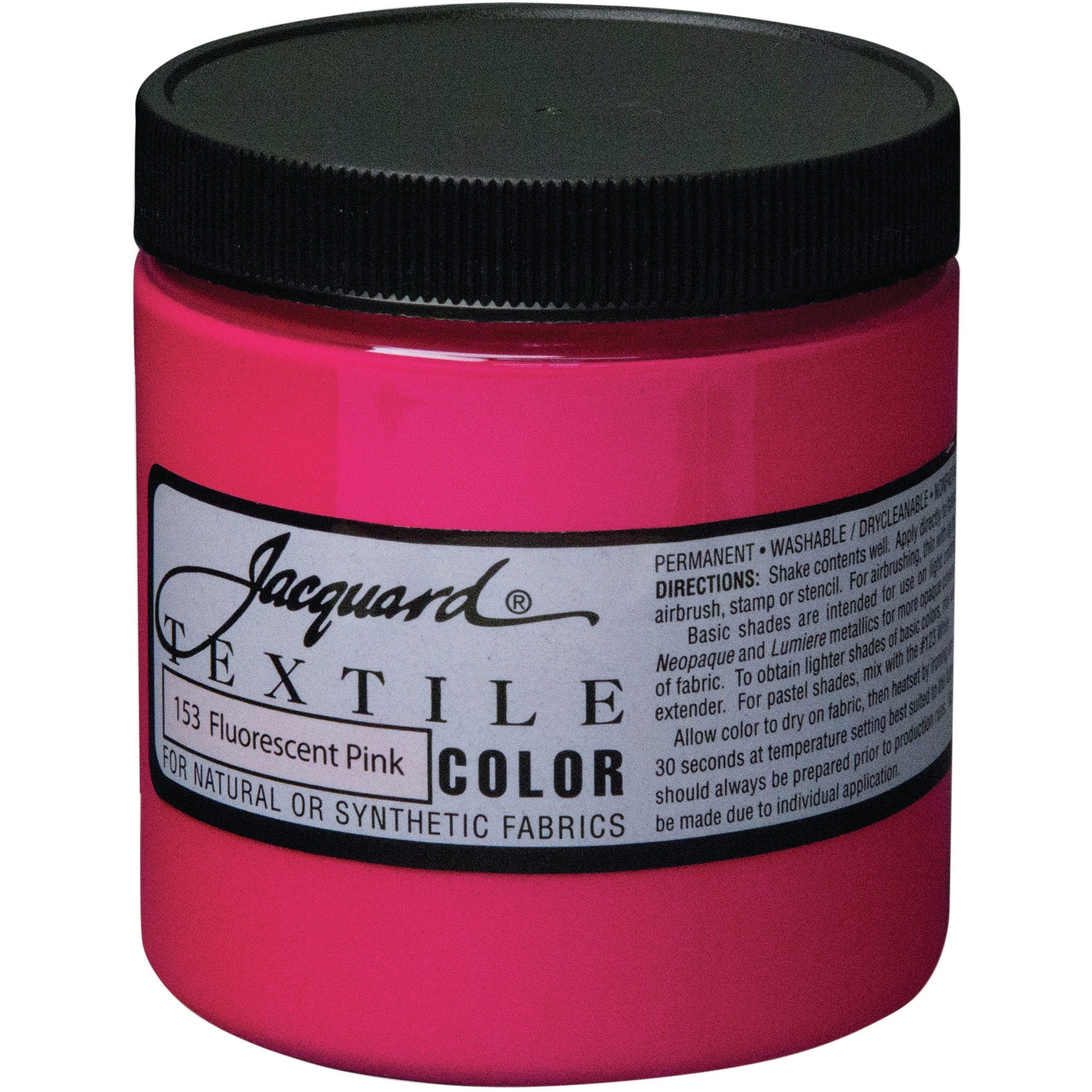 Jacquard Textile Color Fabric Paint 8oz Fluorescent Pink