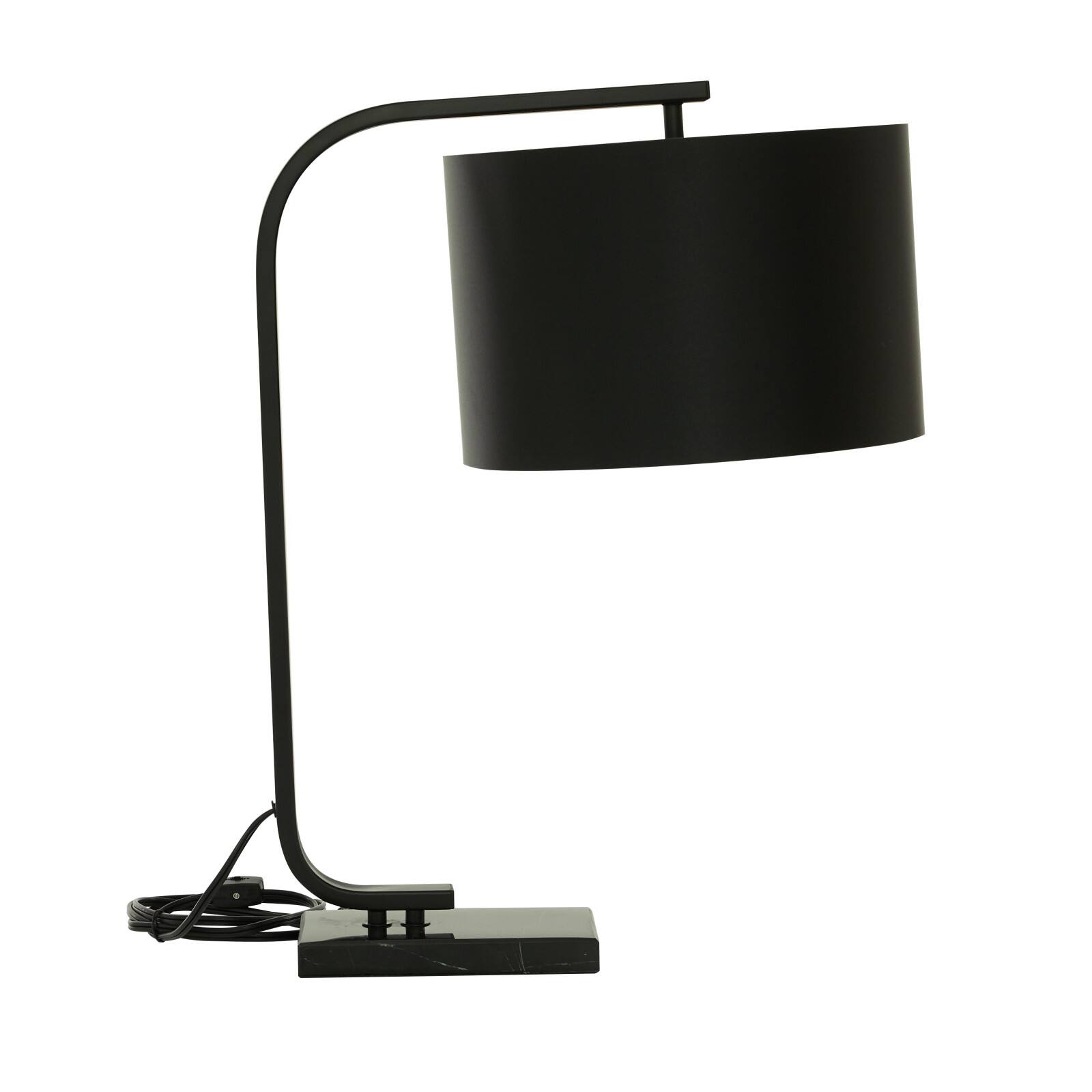 22" Black Metal Traditional Table Lamp