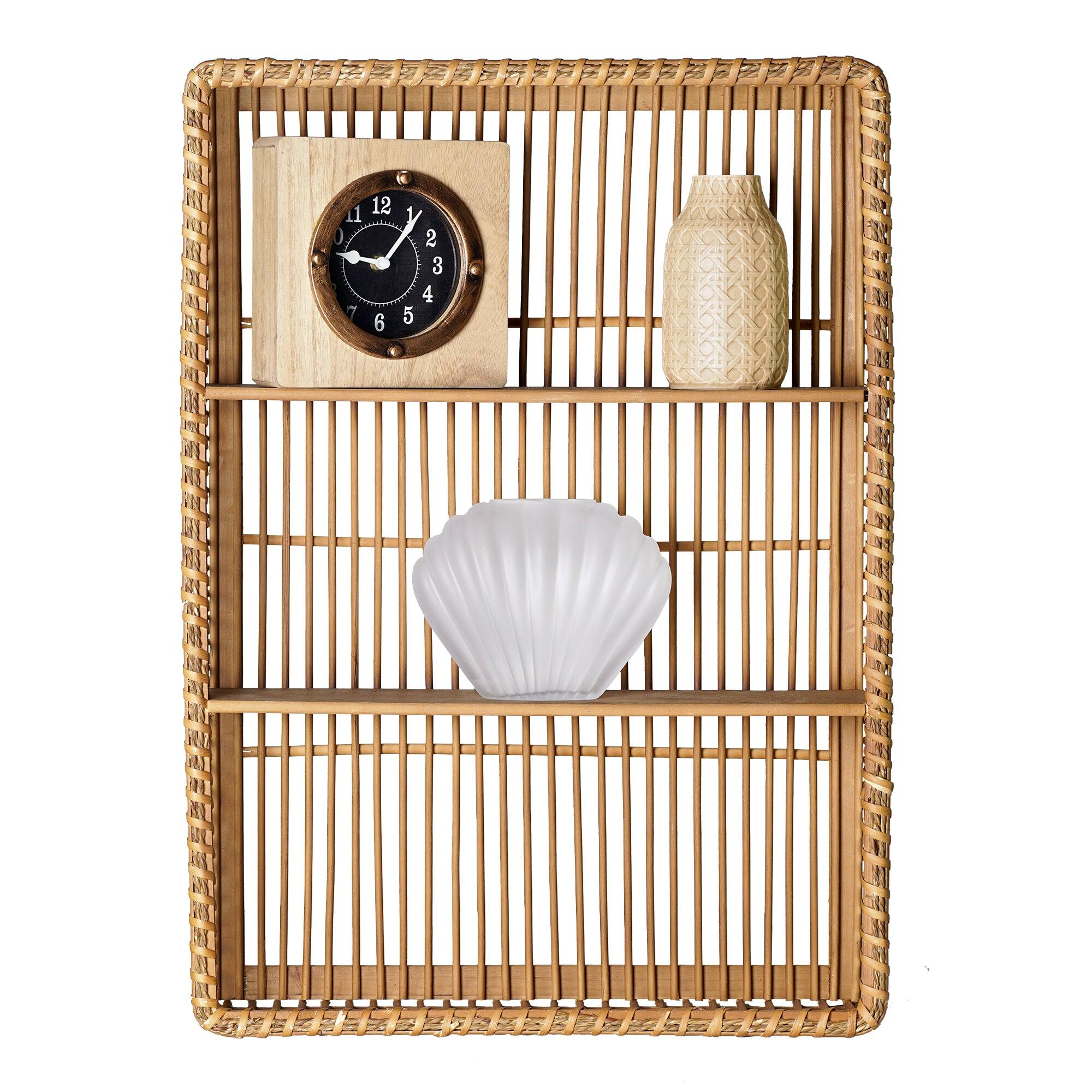 American Art Decor Bay Breeze Bamboo Shelf - 19.7&#x22; x 27.6&#x22;