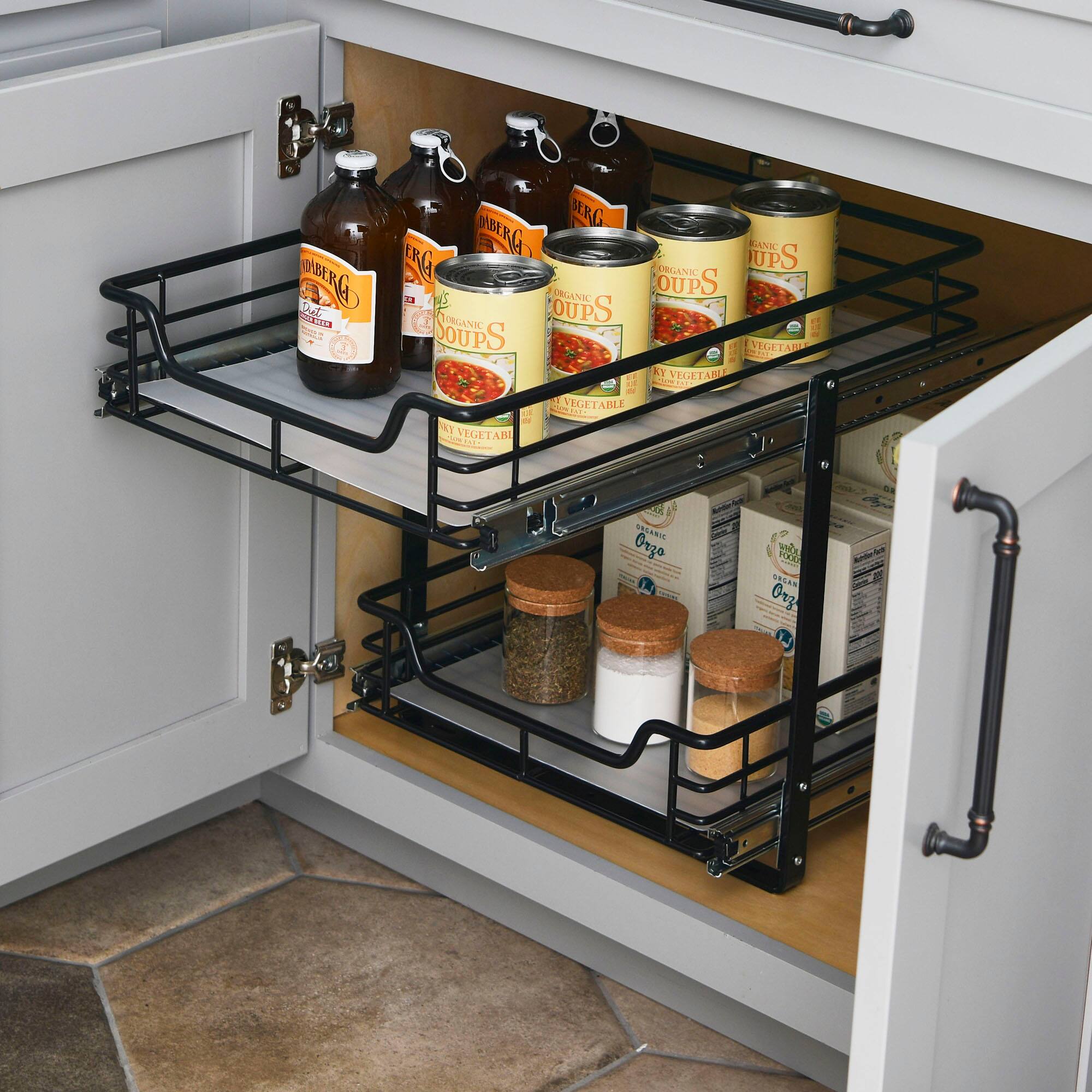 Household Essentials Glidez 2-Tier Cabinet Organizer