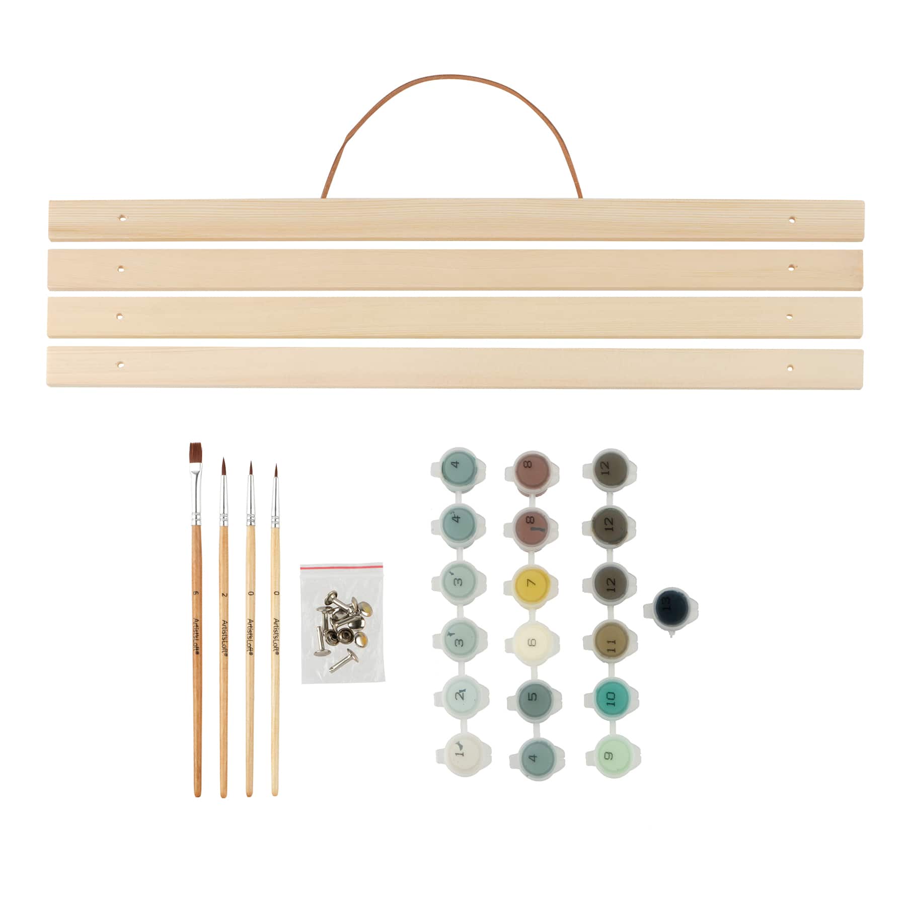 16&#x22; x 20&#x22; Zombie Graveyard Paint-by-Number Kit with Wood Display Hanger by Artist&#x27;s Loft&#xAE;
