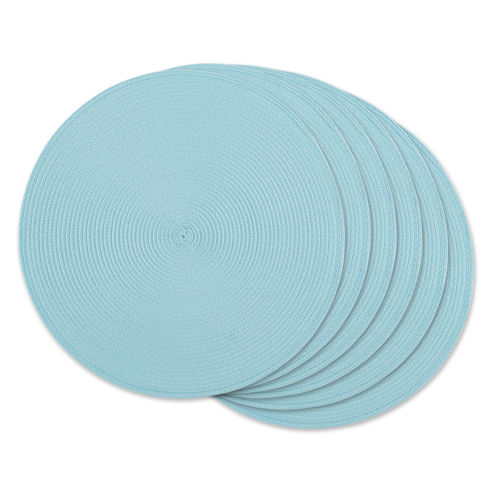 DII® Round Plastic Woven Placemats, 6ct.