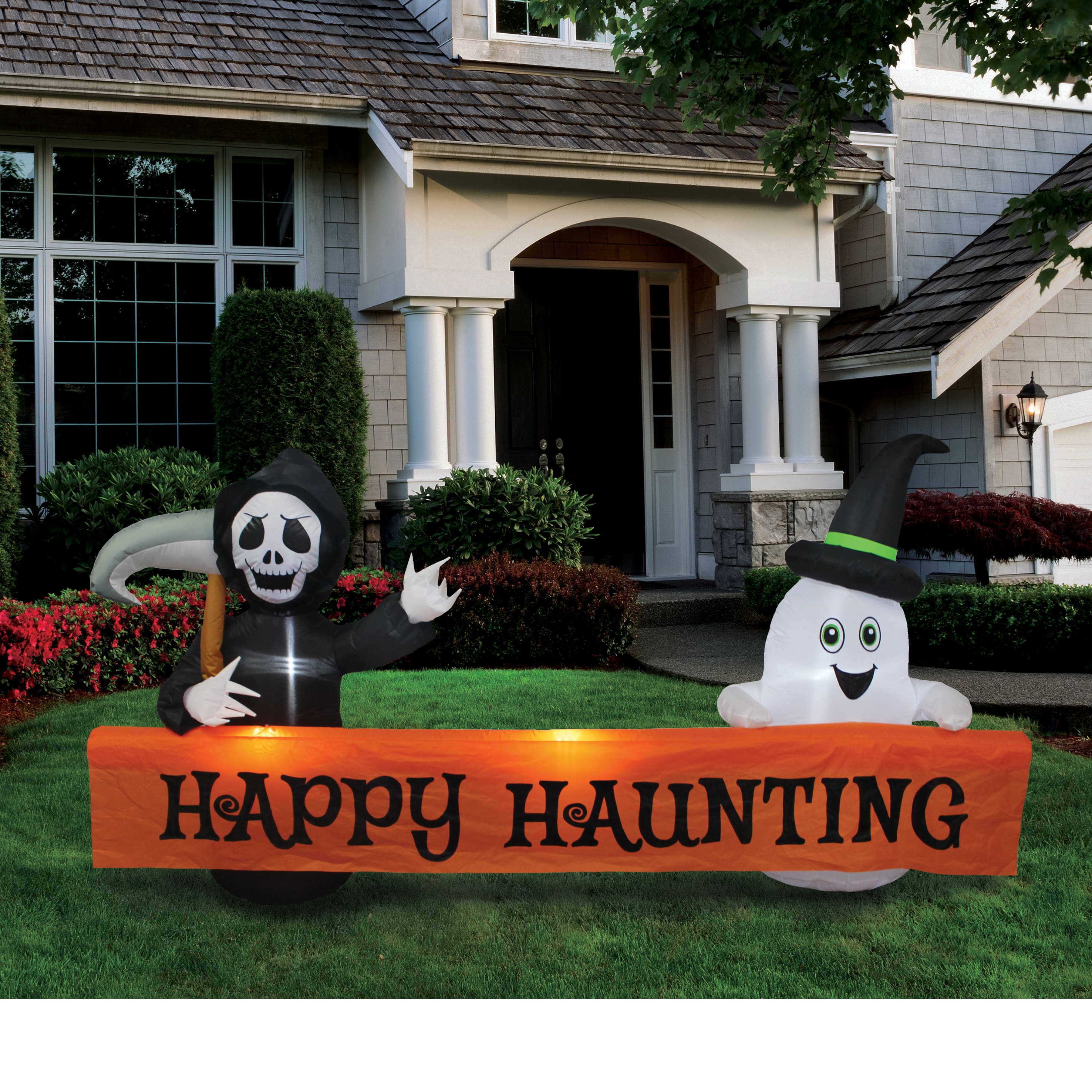 8ft. Inflatable Happy Haunting Banner