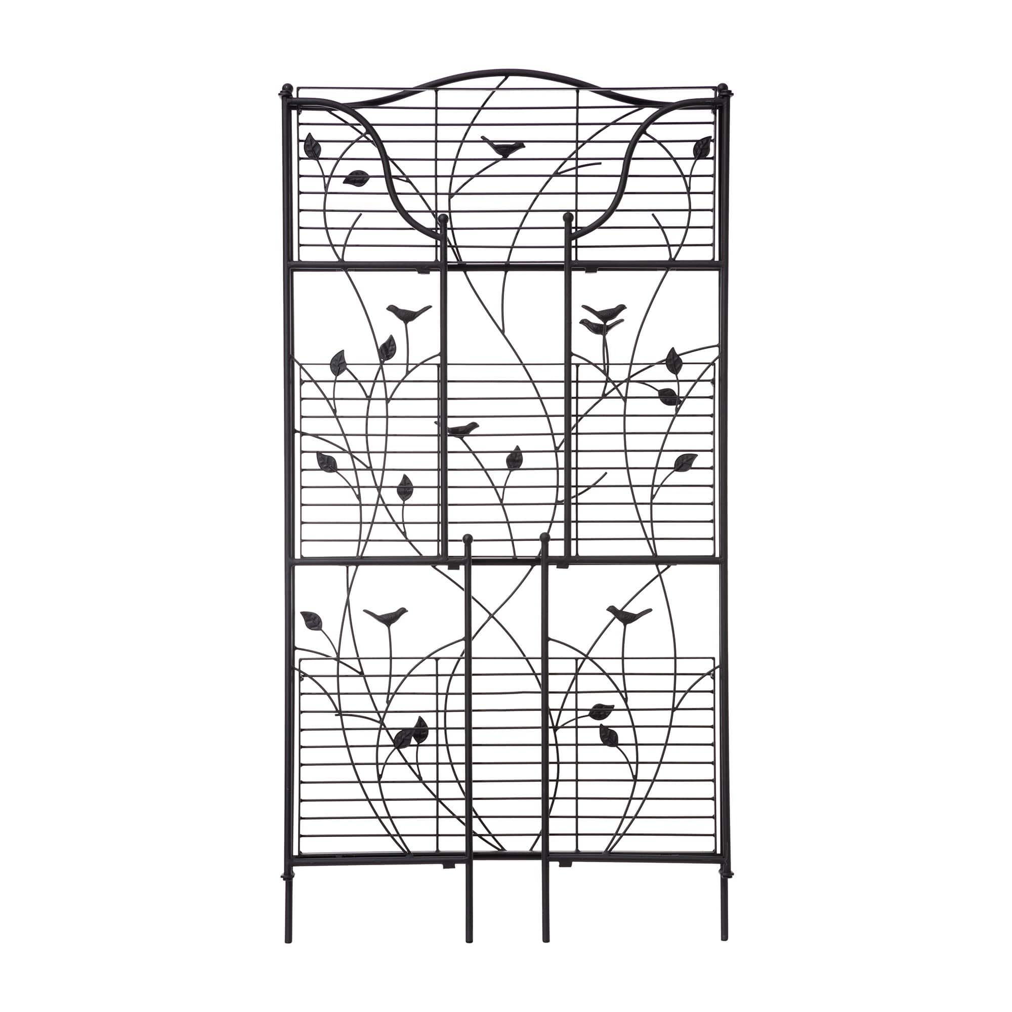 Glitzhome® Rectangular 3-Tiered Metal Shelf Planter Stand