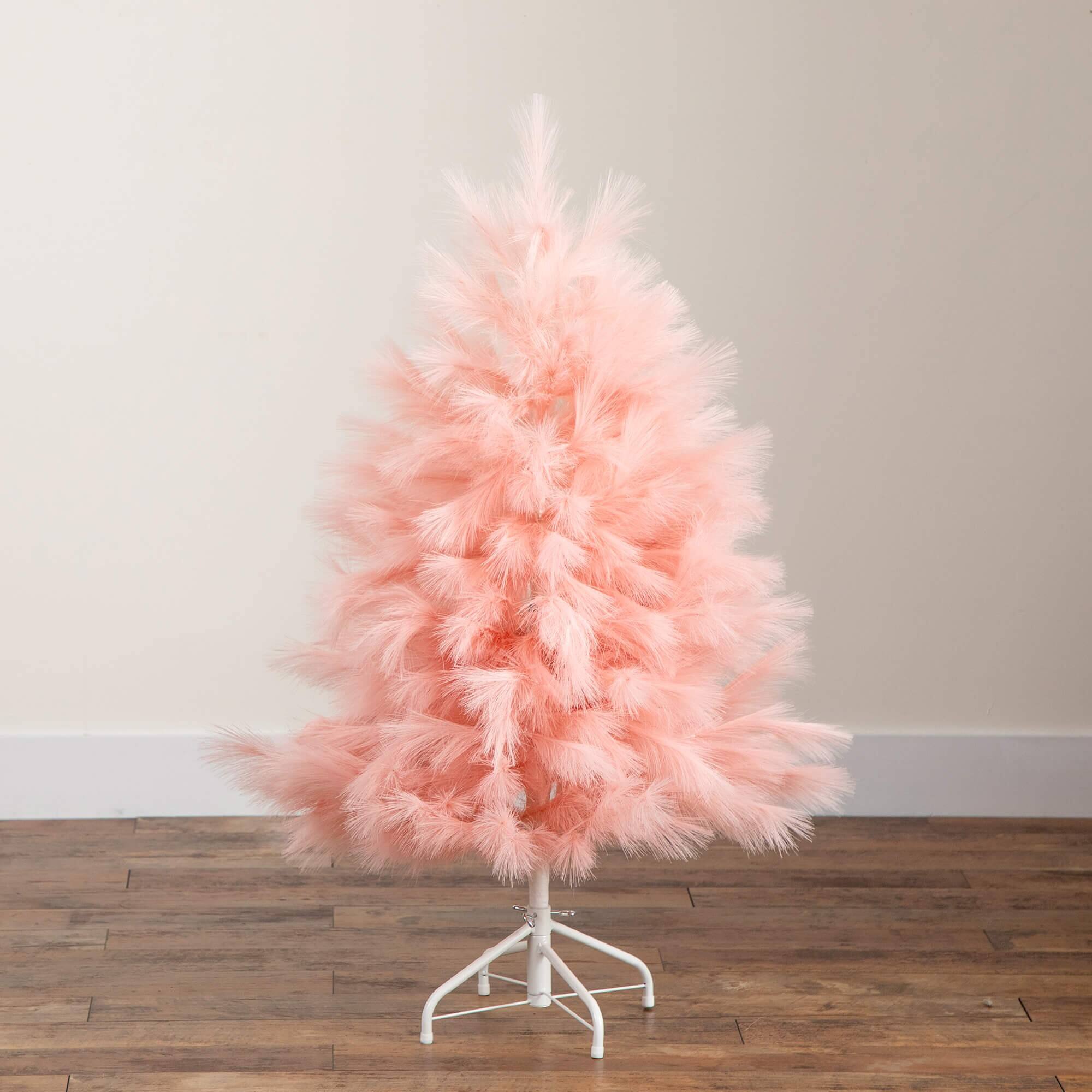 4ft. Unlit Pink Pampas Grass Artificial Christmas Tree