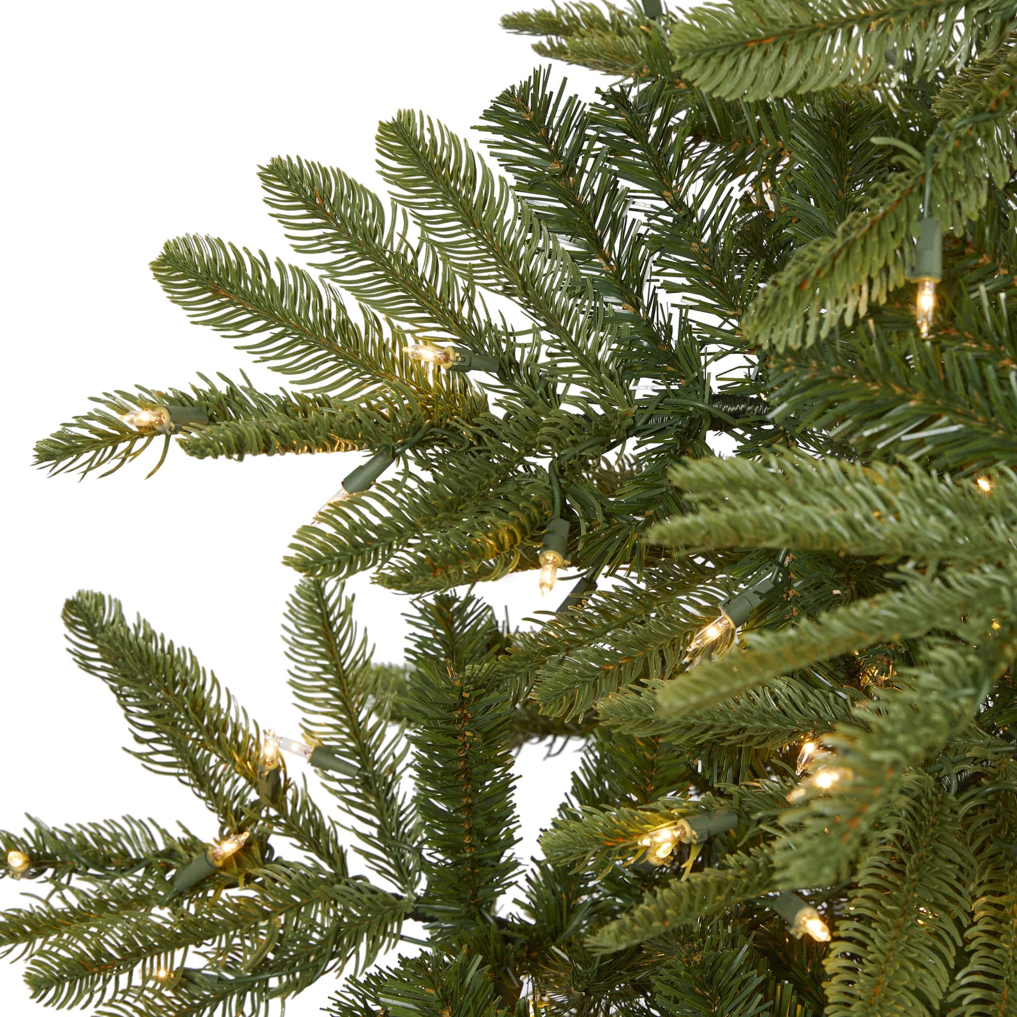 7.5ft. Pre-Lit Layered Washington Spruce Artificial Christmas Tree, Clear LED Lights