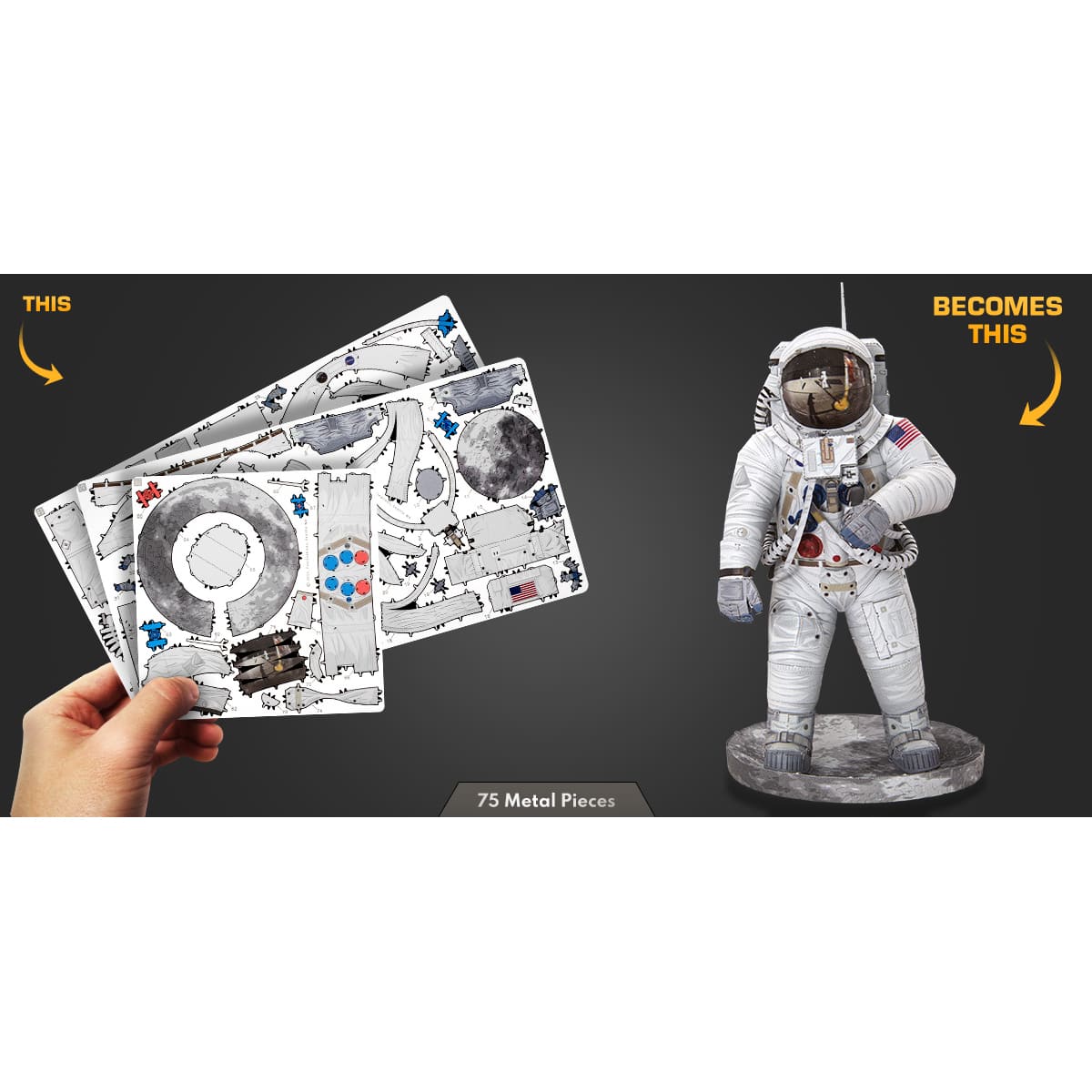 Metal Earth&#xAE; Premium Series Apollo 11 Astronaut Steel Model Kit