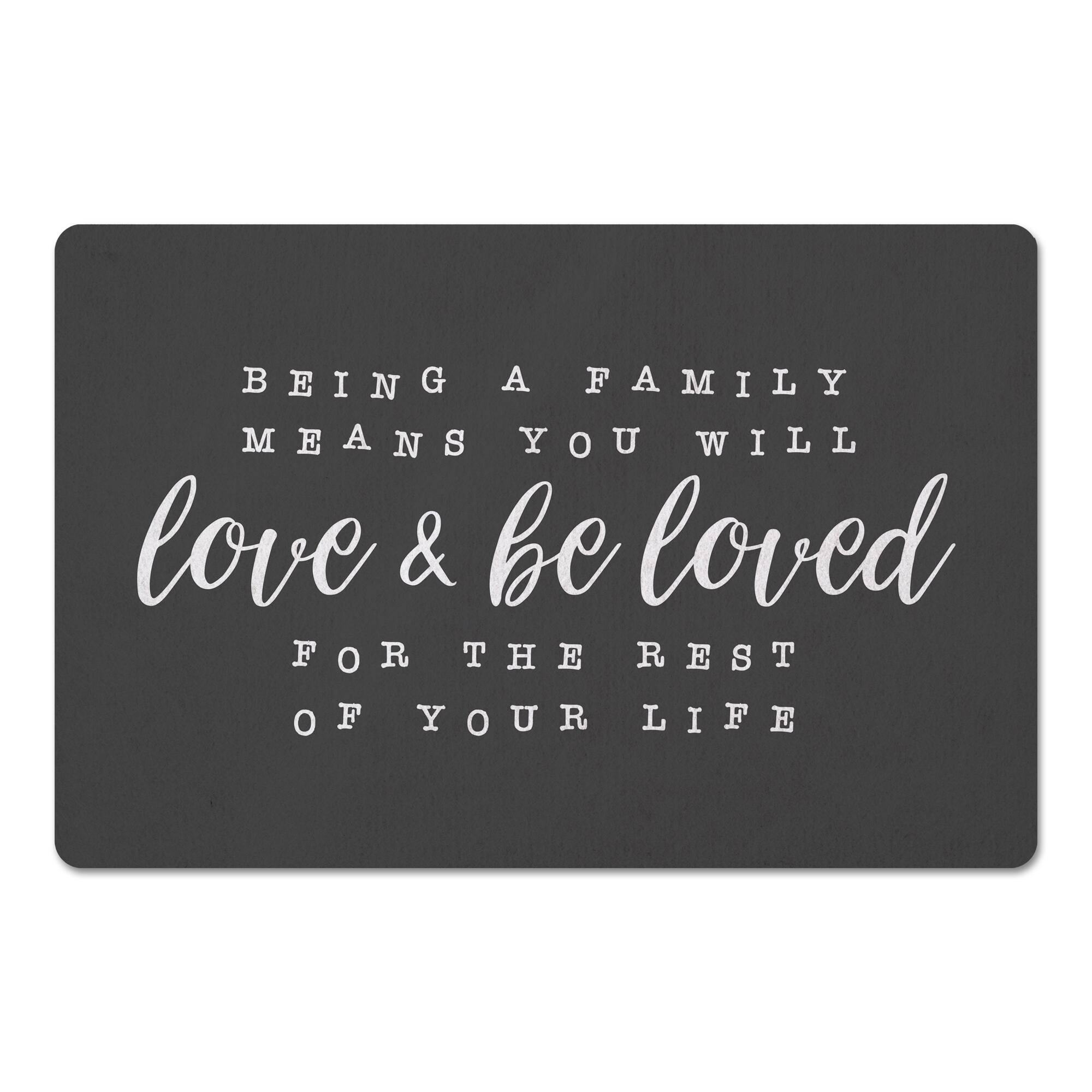 18&#x22; x 27&#x22; Love &#x26; Be Loved Floor Mat