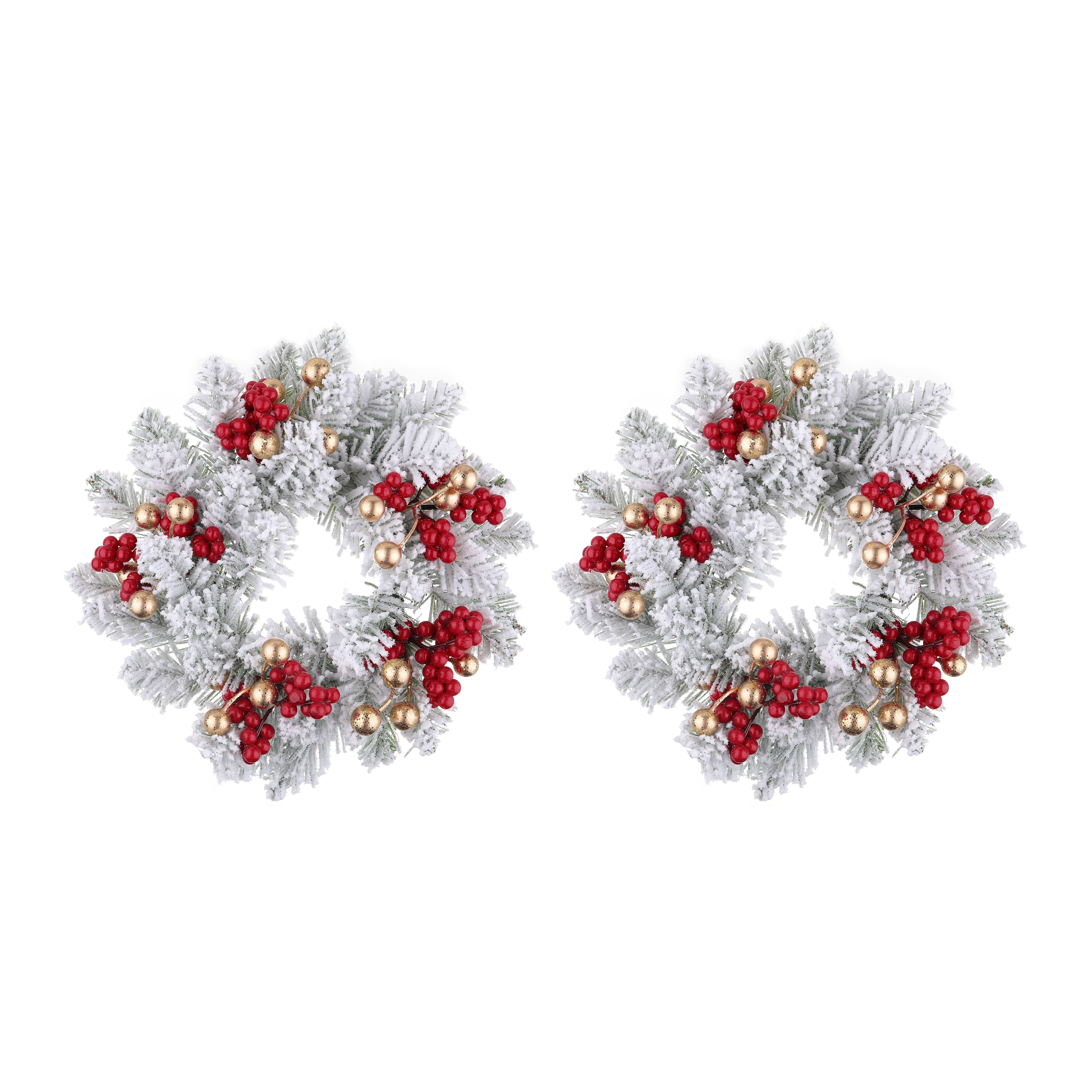 Gold & Frosted Adjustable Candle Ring Set