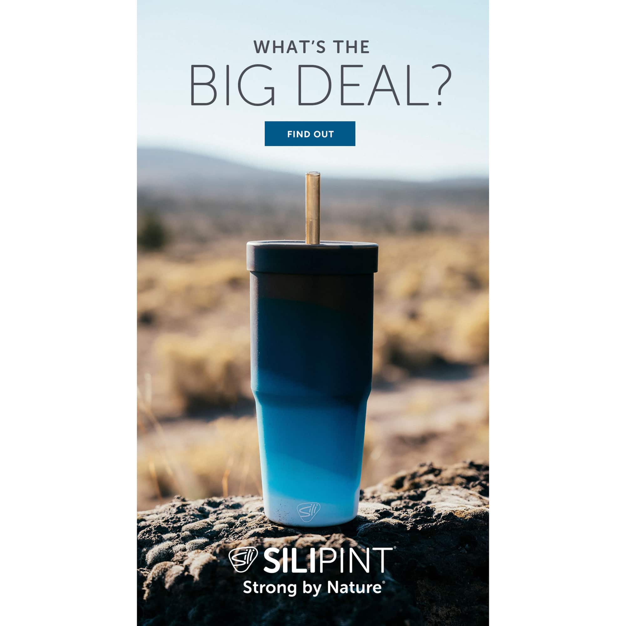 Silipint&#xAE; 32oz. Silicone Tumbler with Straw
