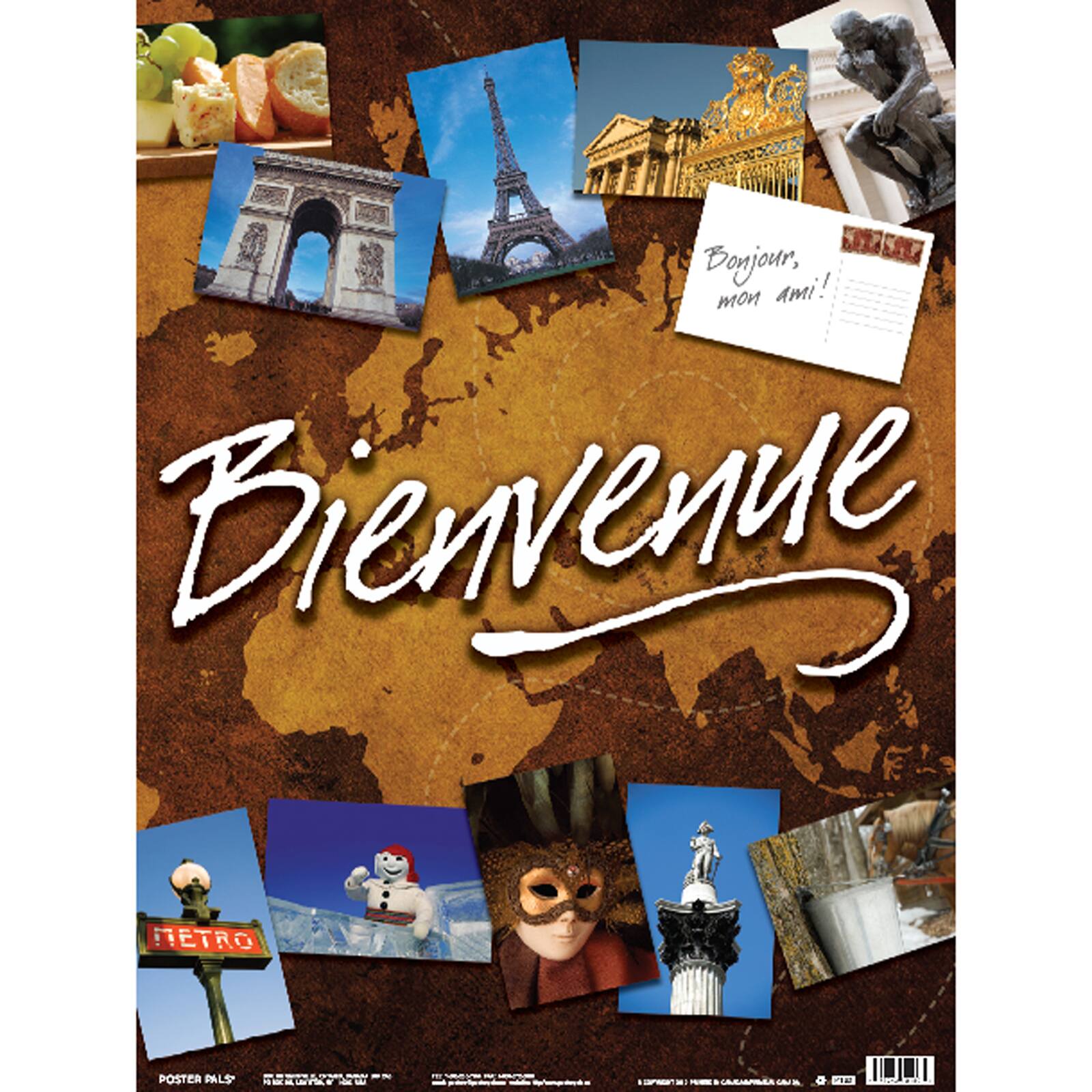 Poster Pals&#xAE; French Essential Classroom Posters, 7ct.