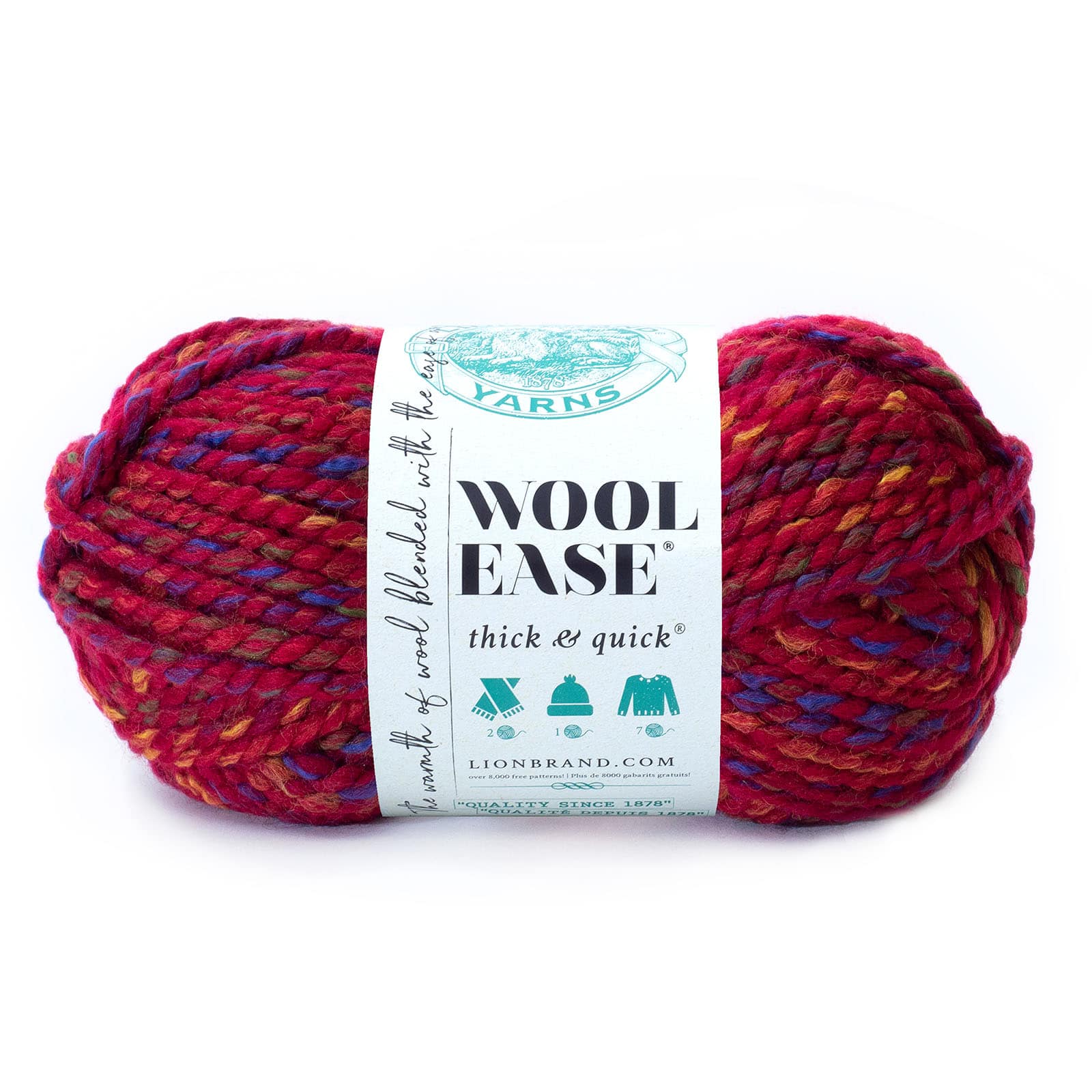 15 Pack: Lion Brand® Wool-Ease® Thick & Quick® Variegated Yarn