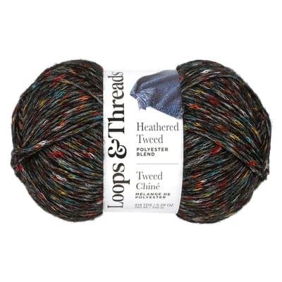 Heathered Tweed™ Yarn by Loops & Threads® | Michaels