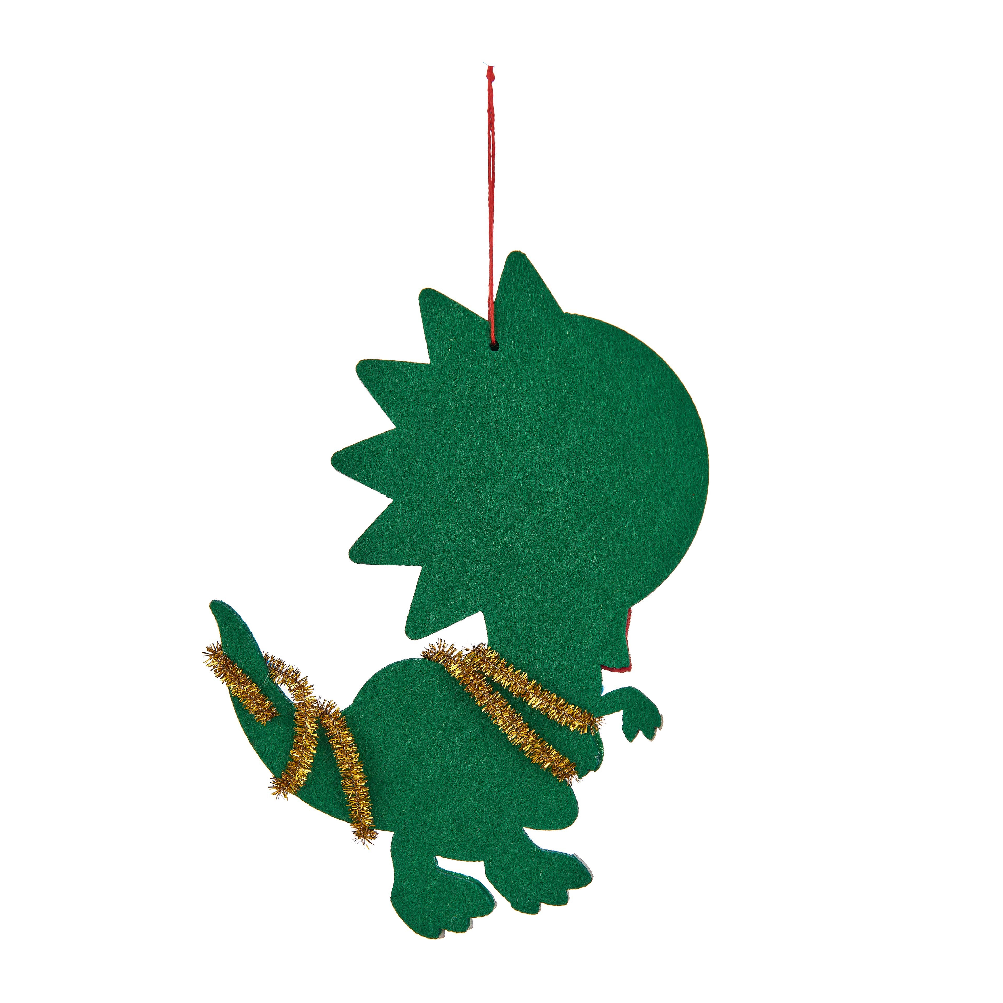 Dinosaur Christmas Felt Frame Ornament by Studio D&#xE9;cor&#xAE;