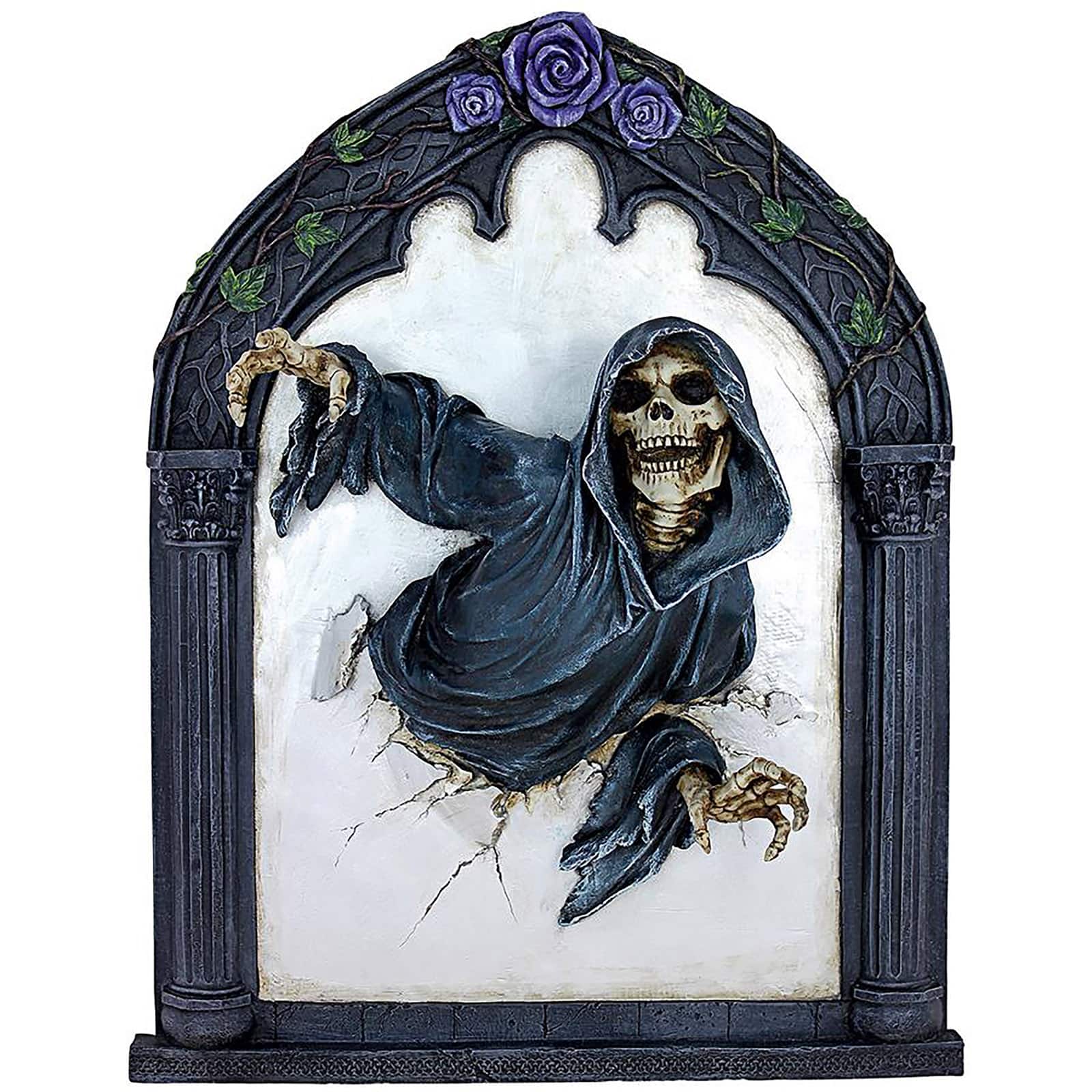 Design Toscano Grim Reflections Grim Reaper Gothic Wall Sculpture