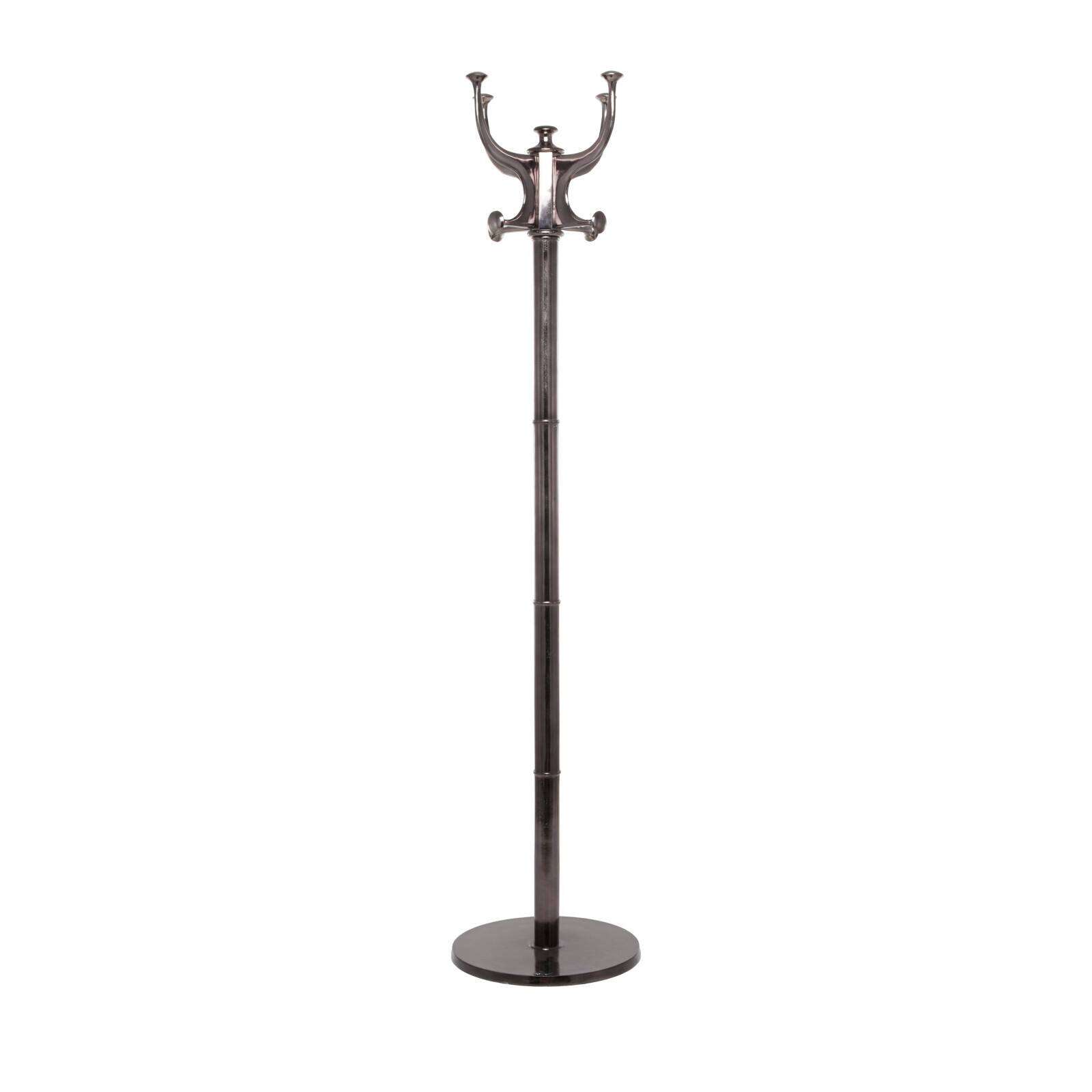 Black Aluminum Modern Coat Rack, 67 x 15 x 15 By Ivory And Iris