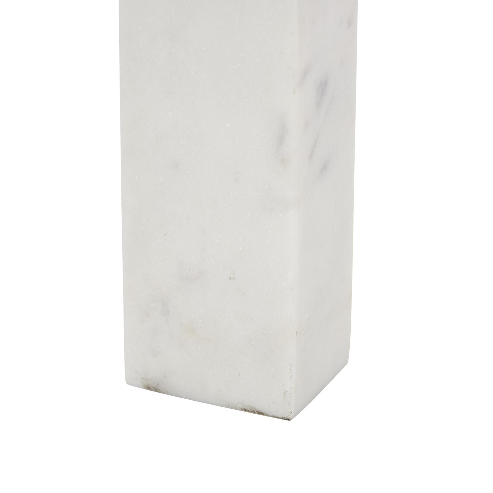White Abstract Square Arch Marble Sculpture Set