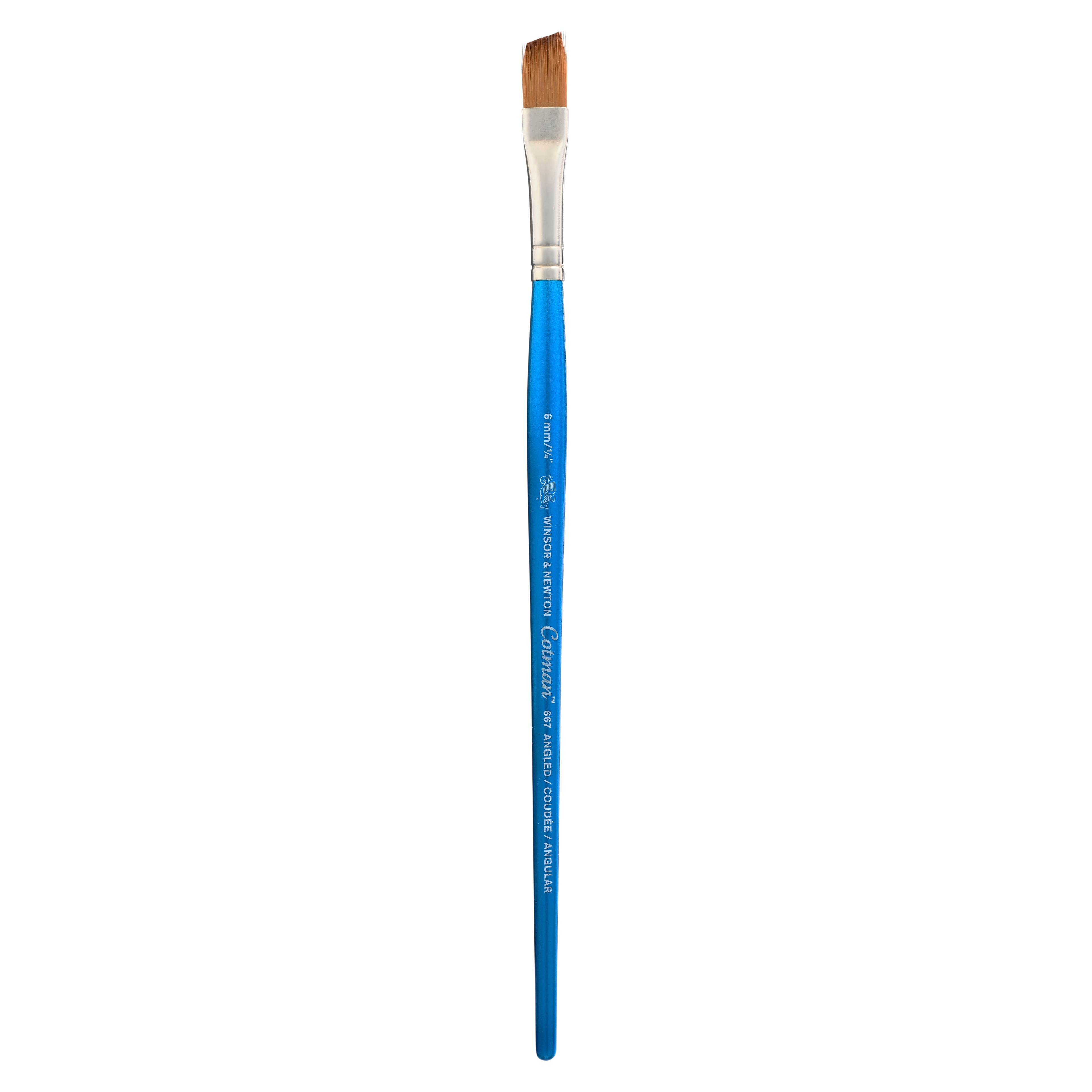 Cotman Watercolour Brush - Cotman Brush Series 667, Angled, Short Handle,  Size 6mm