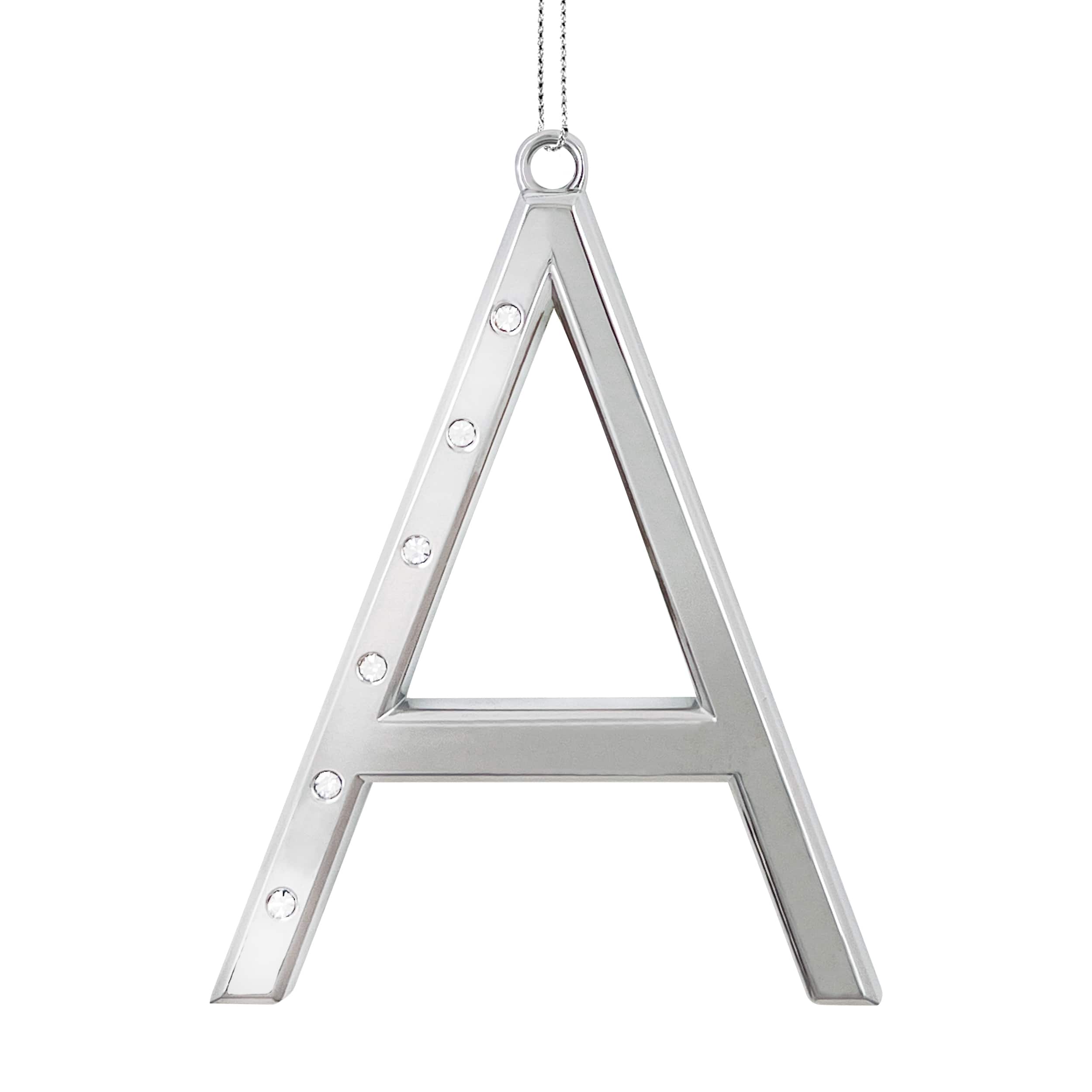 Metal Monogram Ornament with Rhinestones by Ashland&#xAE;