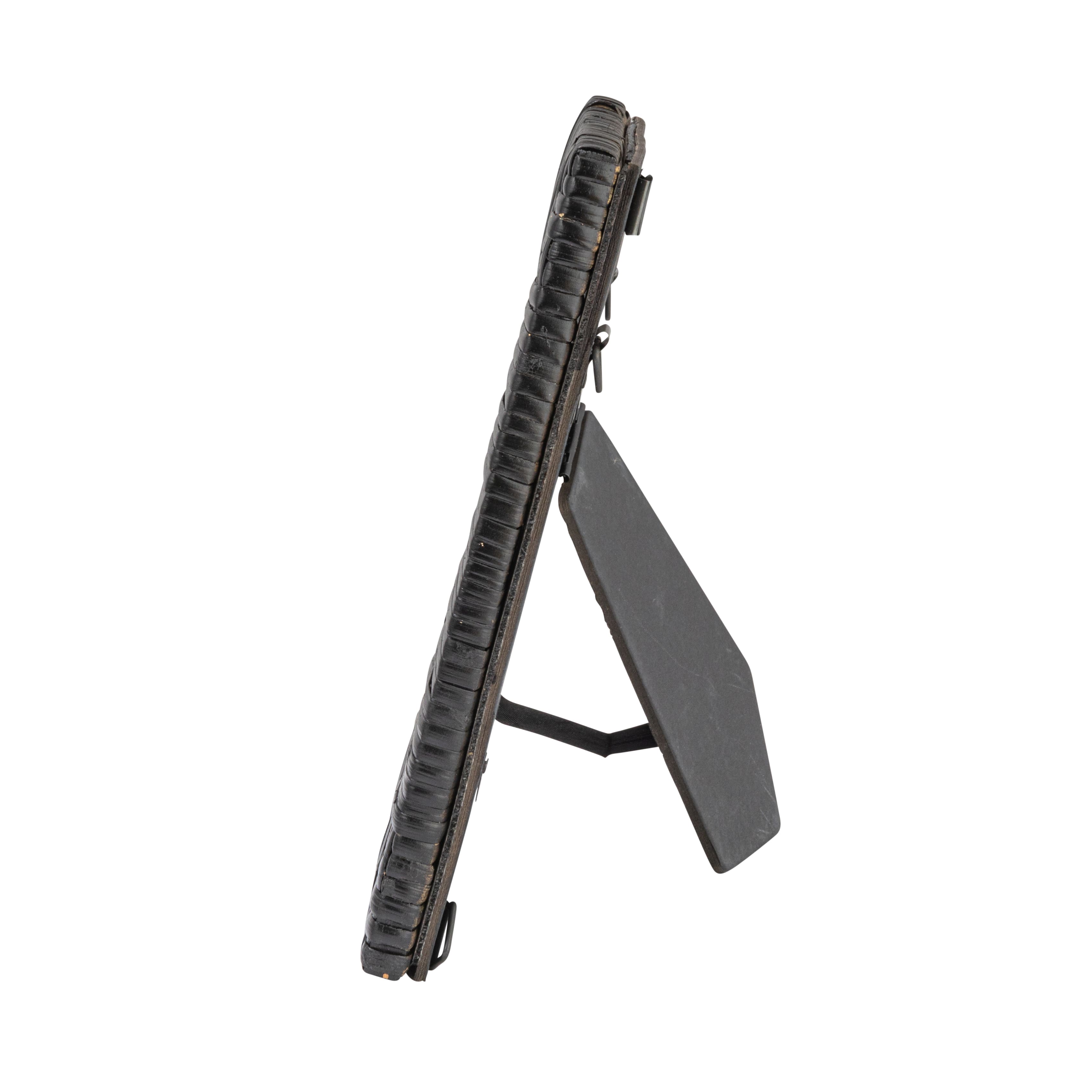 Hello Honey® Black Handwoven Rattan Photo Frame