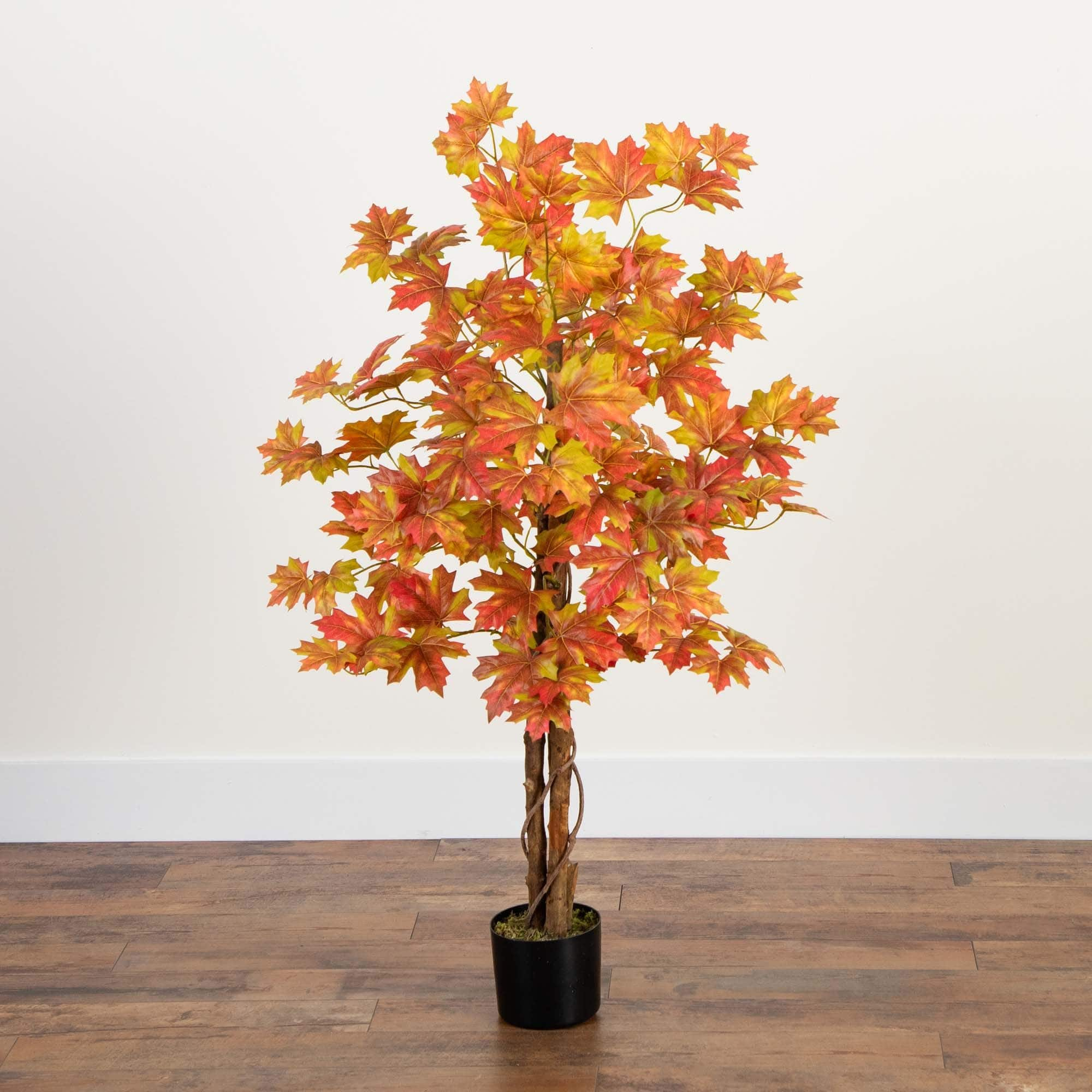 4ft. Deluxe Potted Artificial Autumn Maple Tree