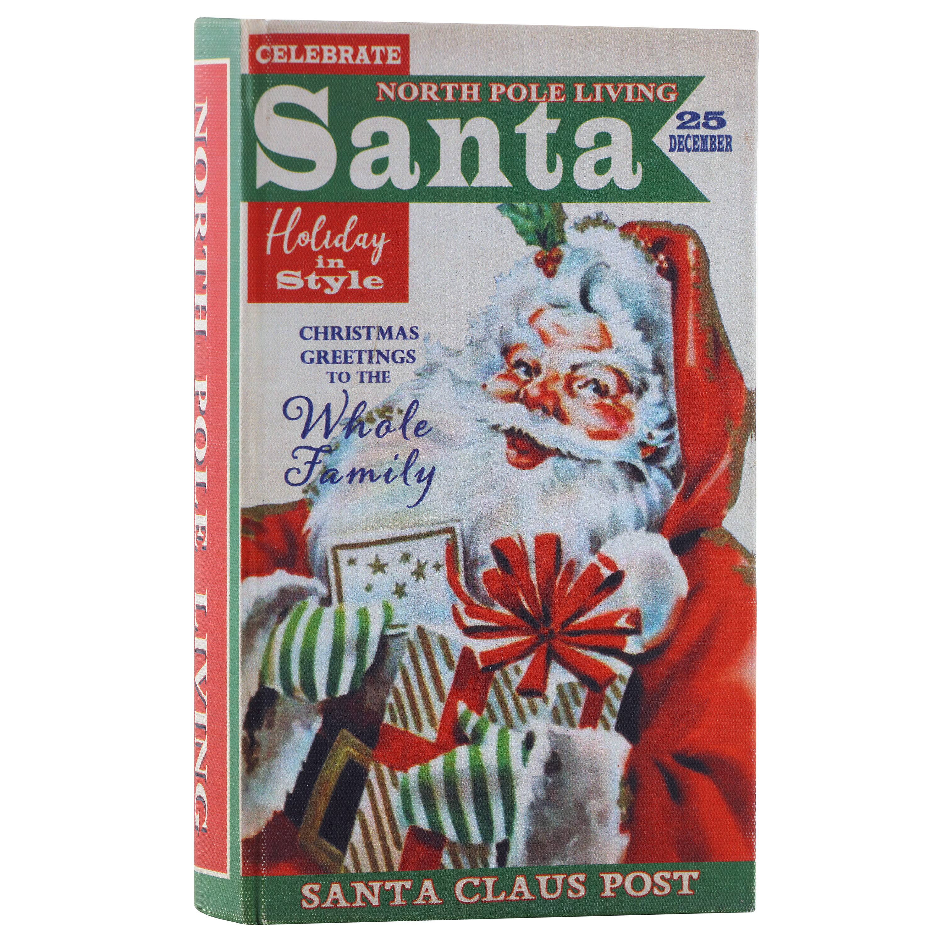 8&#x22; Santa Vintage Storage Box