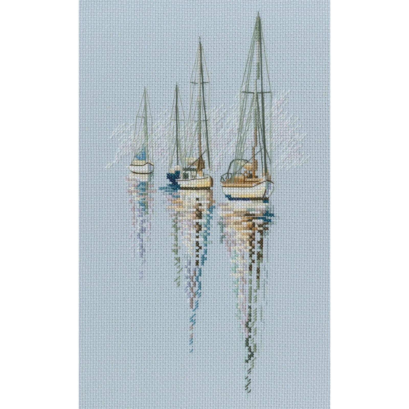 RTO With the Flavor of Salt, Wind & Sun Sailboats Cross Stitch Kit