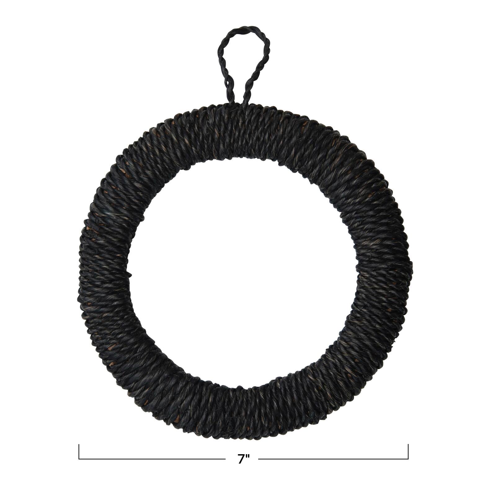 Hello Honey&#xAE; Unique Round Hand-Woven Abaca Rope Trivet with Hanger