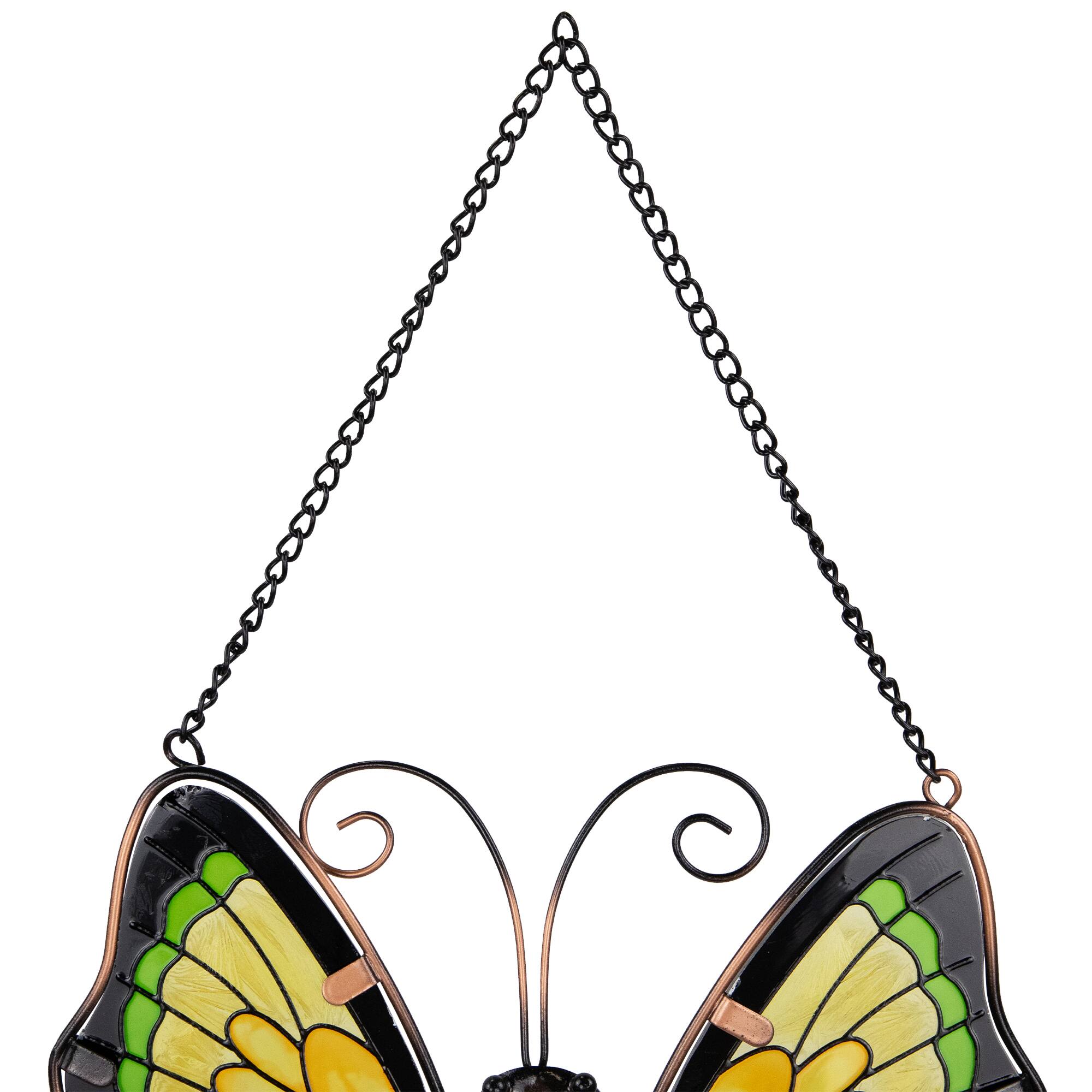 21" Metal Butterfly Outdoor Garden Suncatcher Windchimes, 3ct.