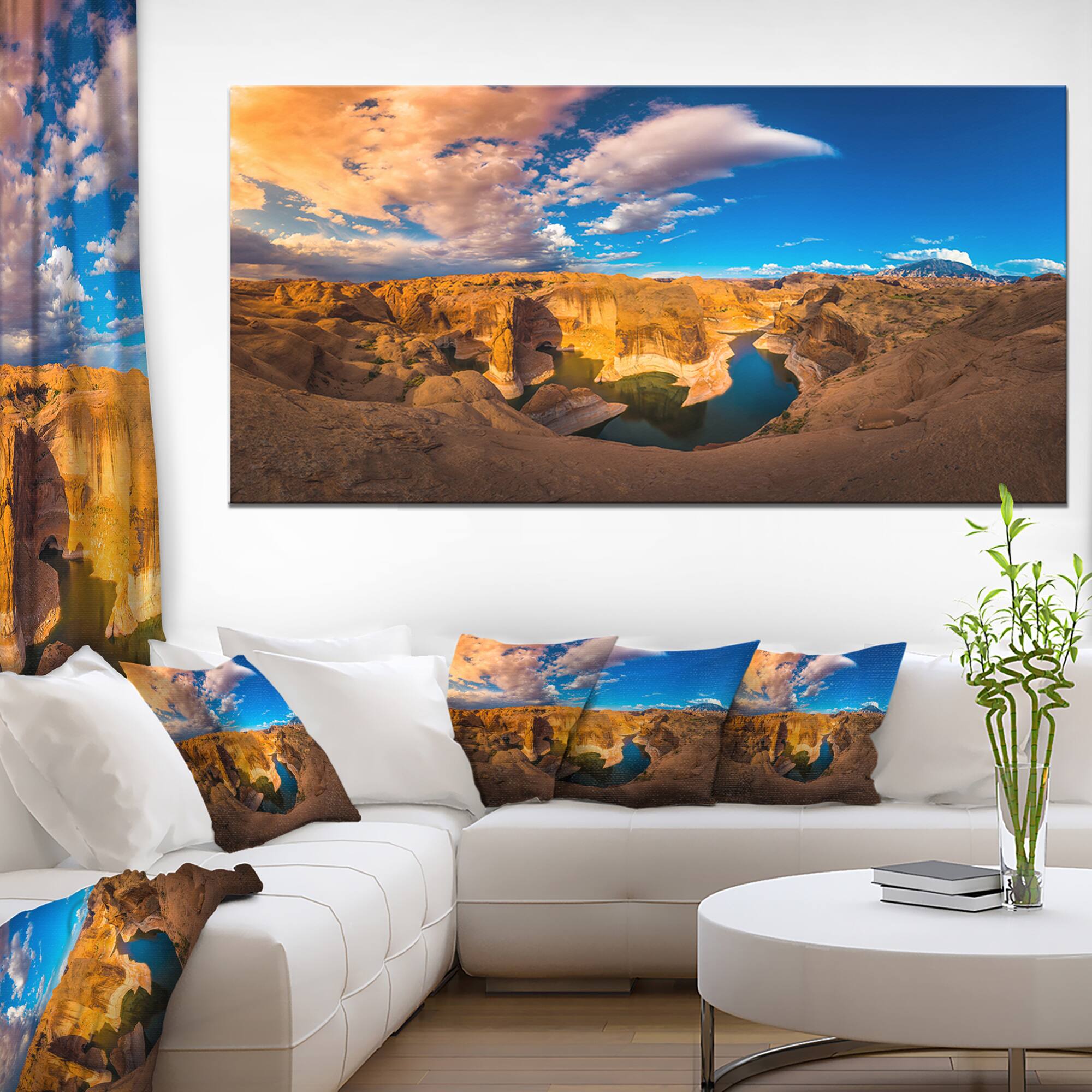 Designart - Reflection Canyon Lake Powell - Landscape Canvas Art Print
