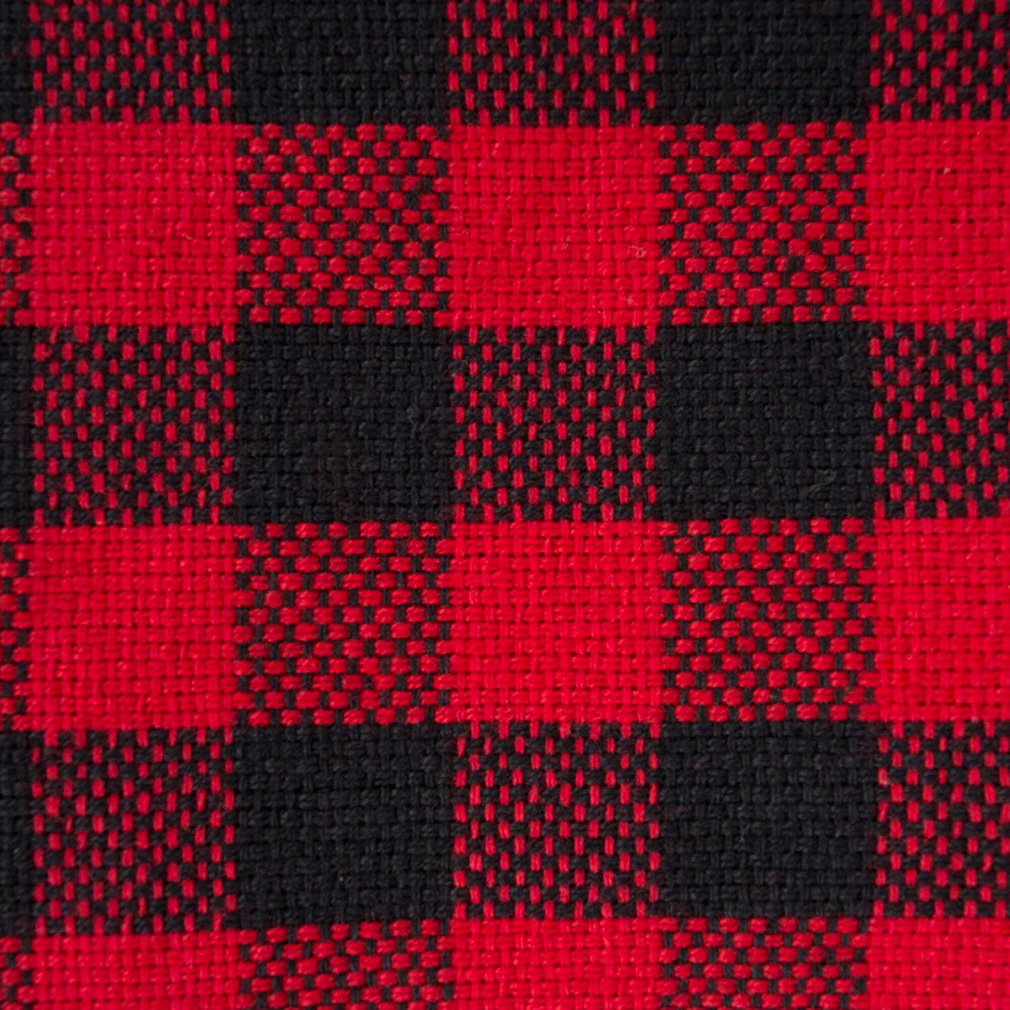 DII® Tango Red Logger Check Dishtowel & Dishcloth Set