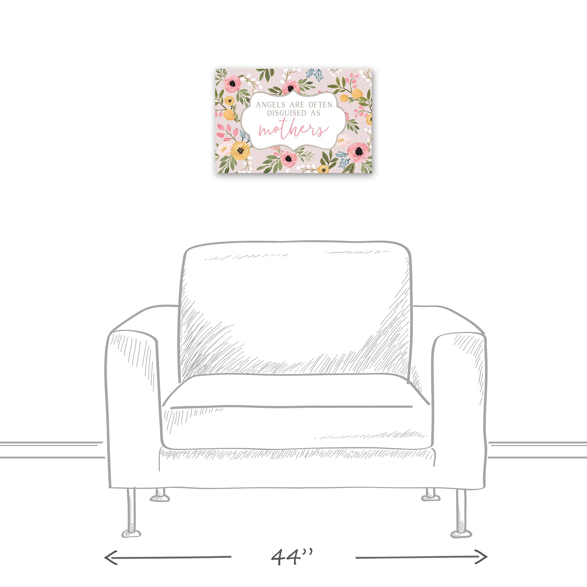 Mothers are Angels Canvas Wall Art