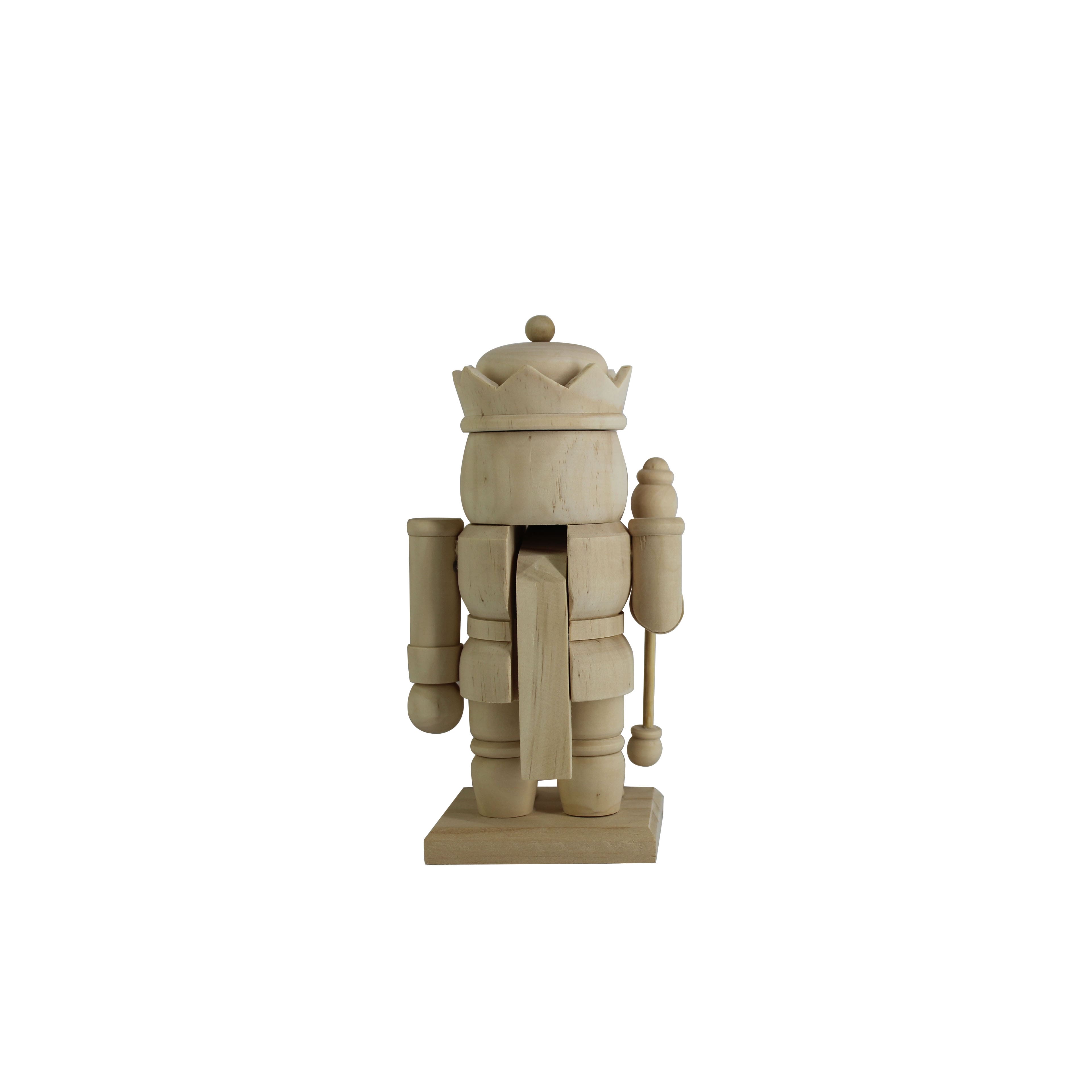 7&#x22; King with Scepter DIY Pinewood Nutcracker by Make Market&#xAE;
