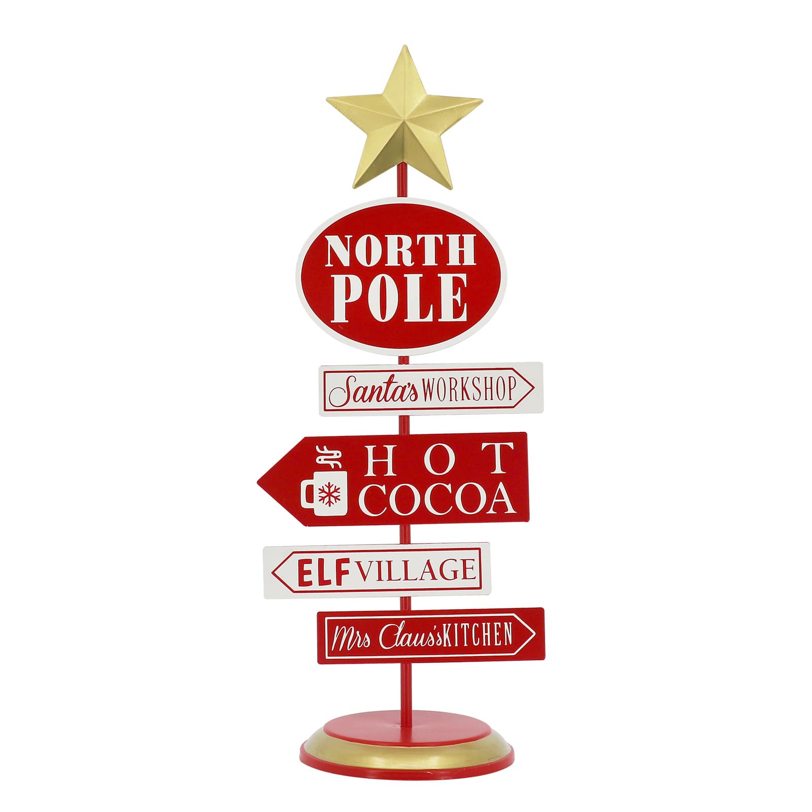 21&#x22; North Pole Directional Tabletop Sign by Ashland&#xAE;