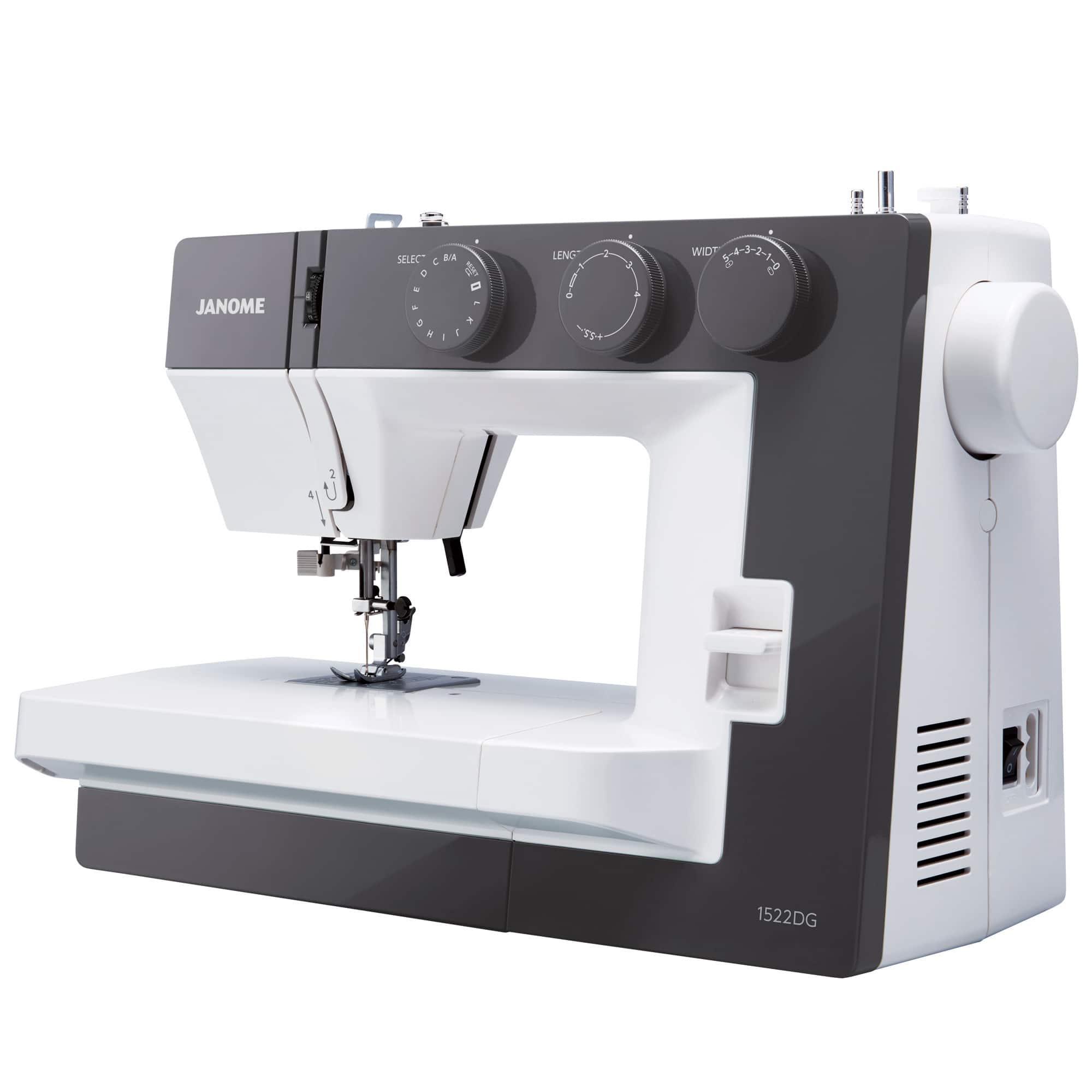 Janome 1522-DG 22-Stitch Mechanical Sewing Machine with Wide Sewing Bed