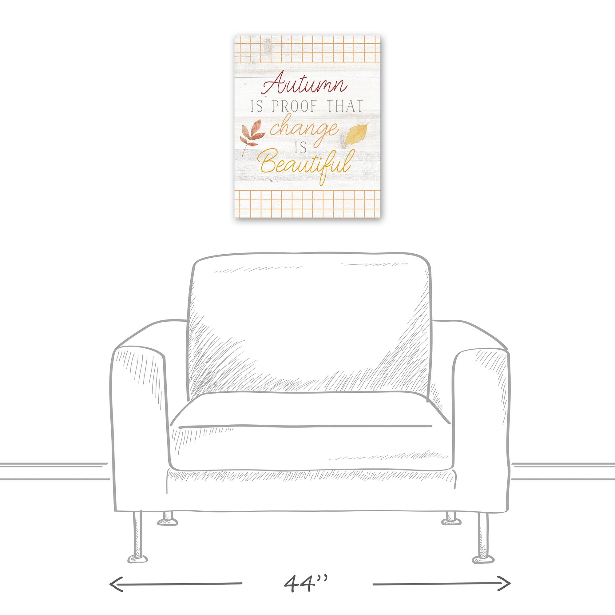 Change Is Beautiful Fall Canvas Wall Art