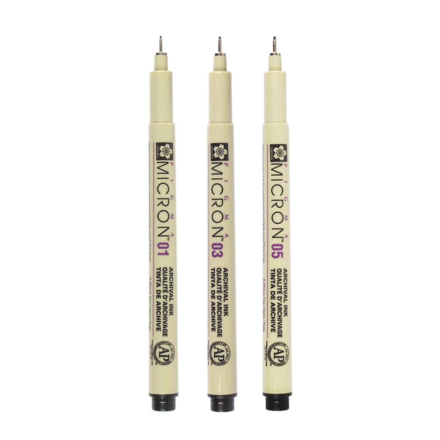 Sakura Microperm Fine-line Pen Set Set Of 3 [pack Of 3] 74153-pk3 : Target