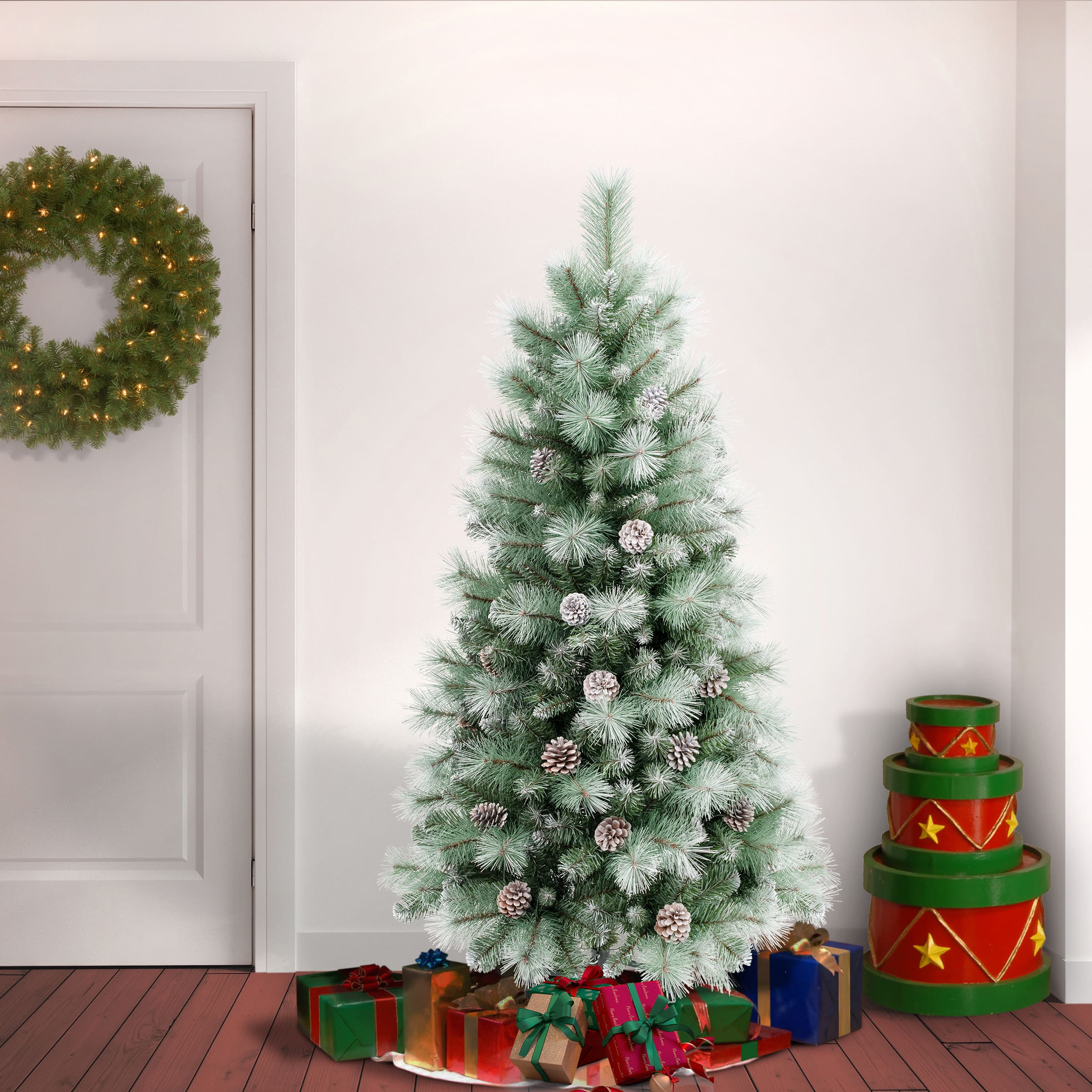 6ft. Unlit Perry Hard Needle Artificial Christmas Tree