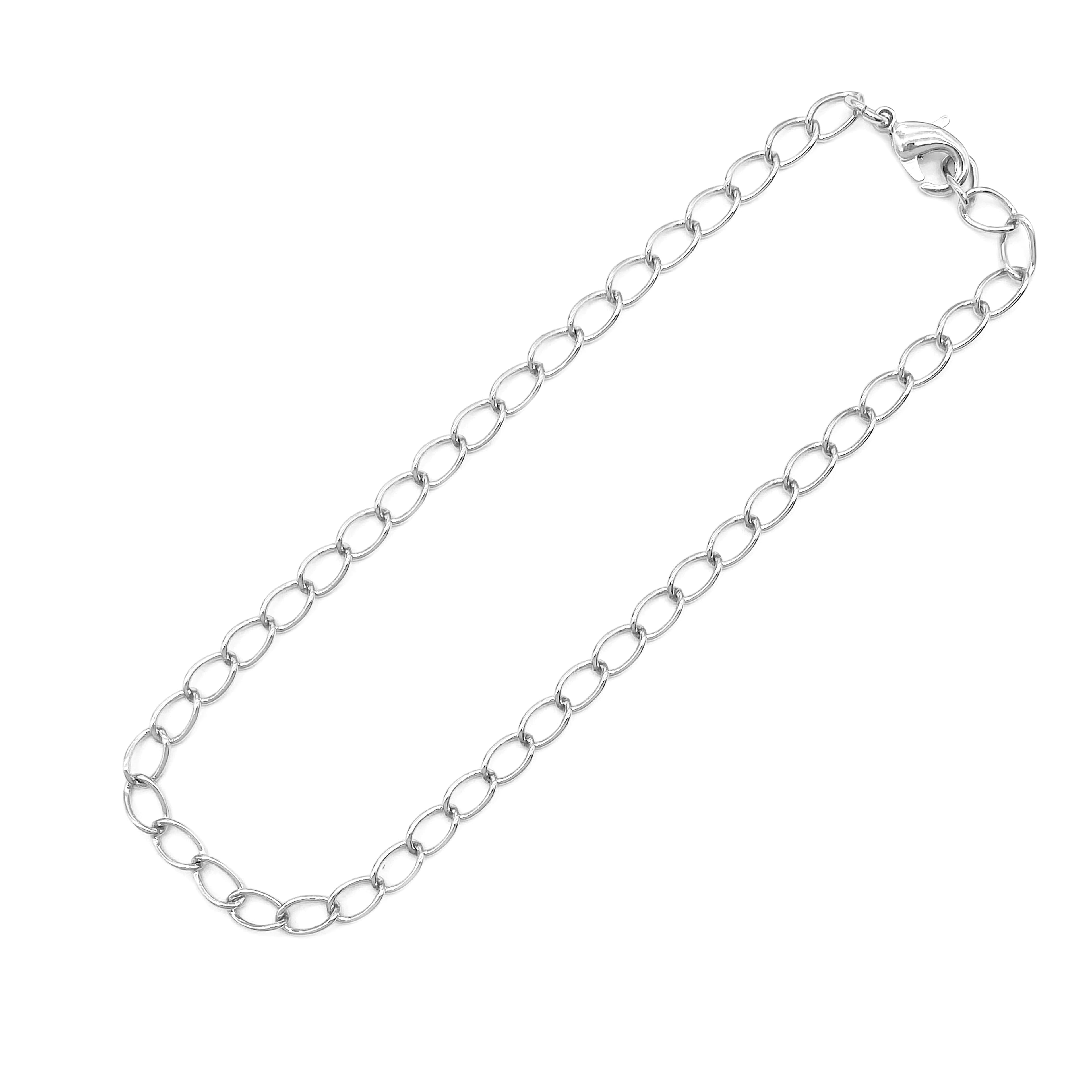 6 Pack: Sterling Silver Curb Bracelet by Bead Landing™