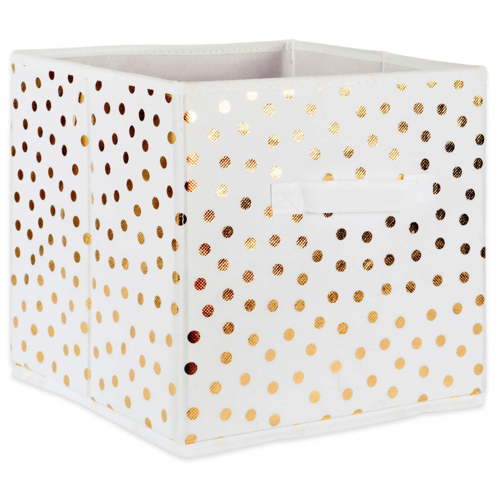 DII® 11" Nonwoven Polyester Small Dots Storage Cubes, 4ct.