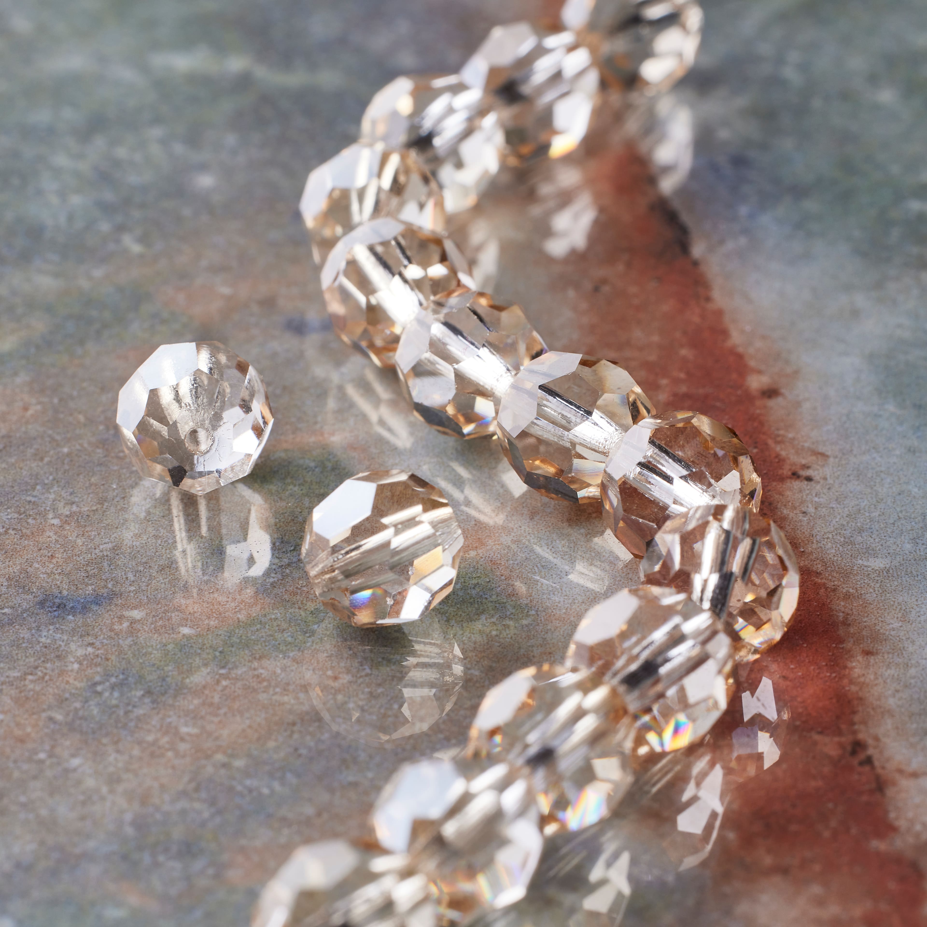 Preciosa Glass Crystal Round Beads, 8mm by Bead Landing&#x2122;