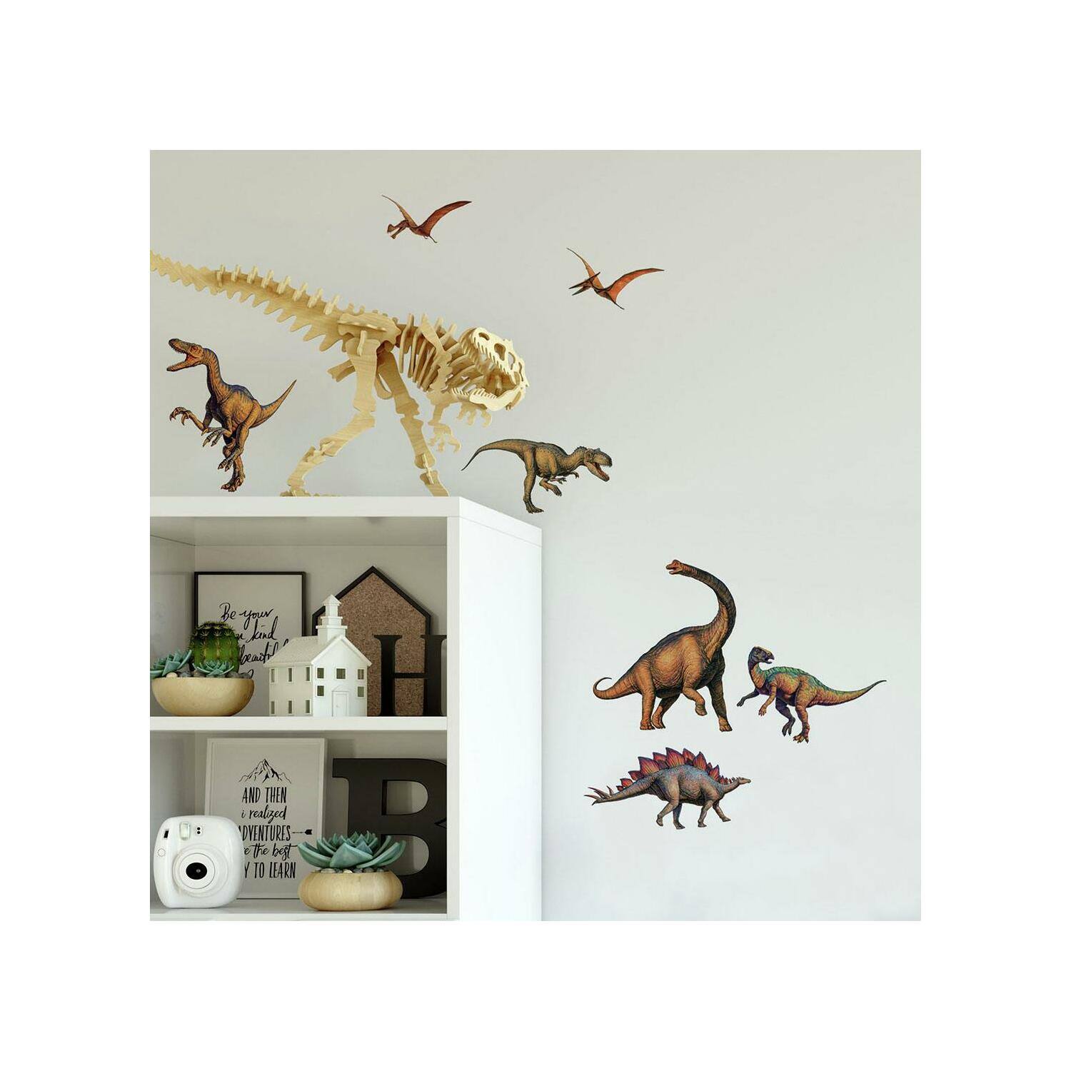 RoomMates Lifelike Dinosaurs Peel &#x26; Stick Wall Decals