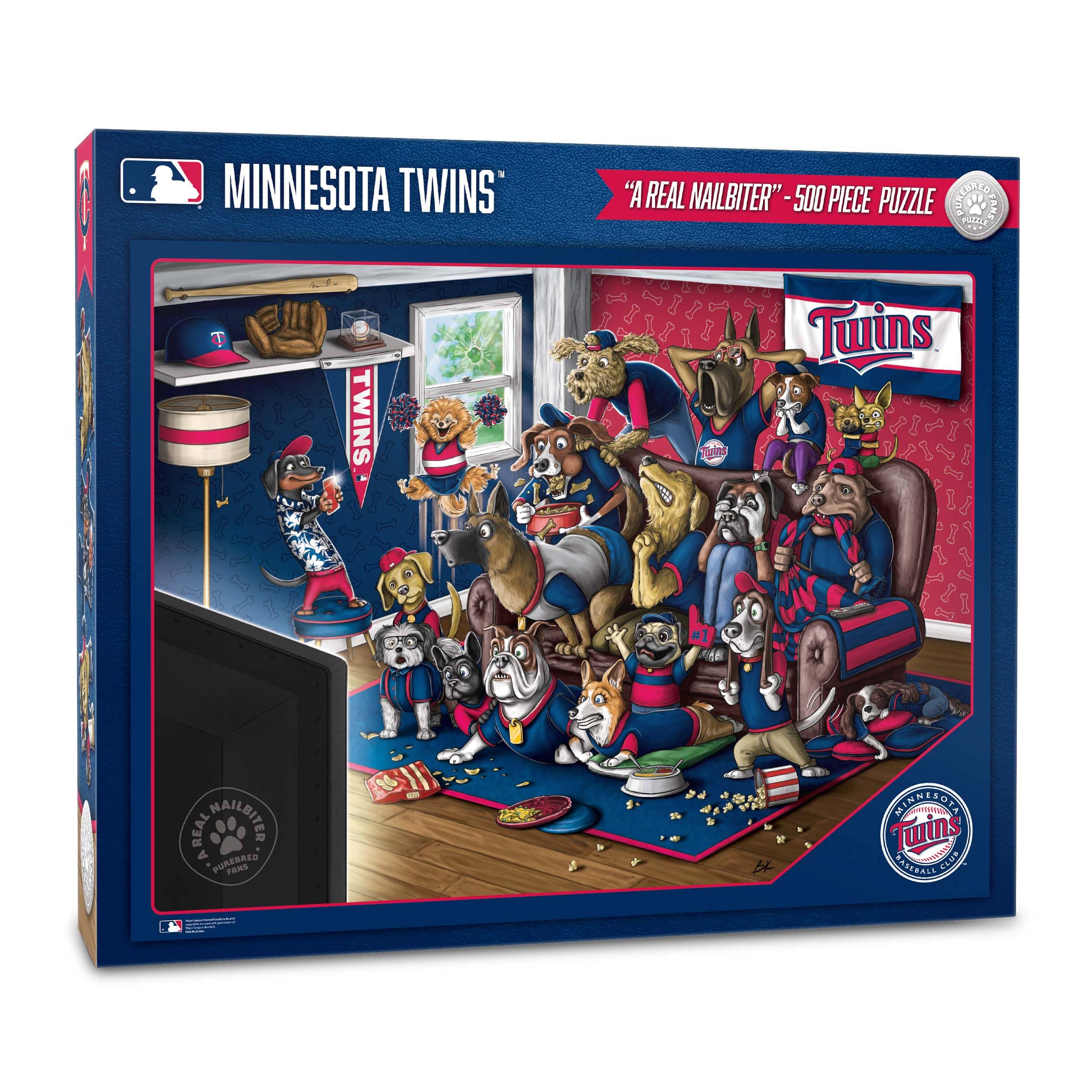 MLB Purebred Fans A Real Nailbiter 500 Piece Puzzle