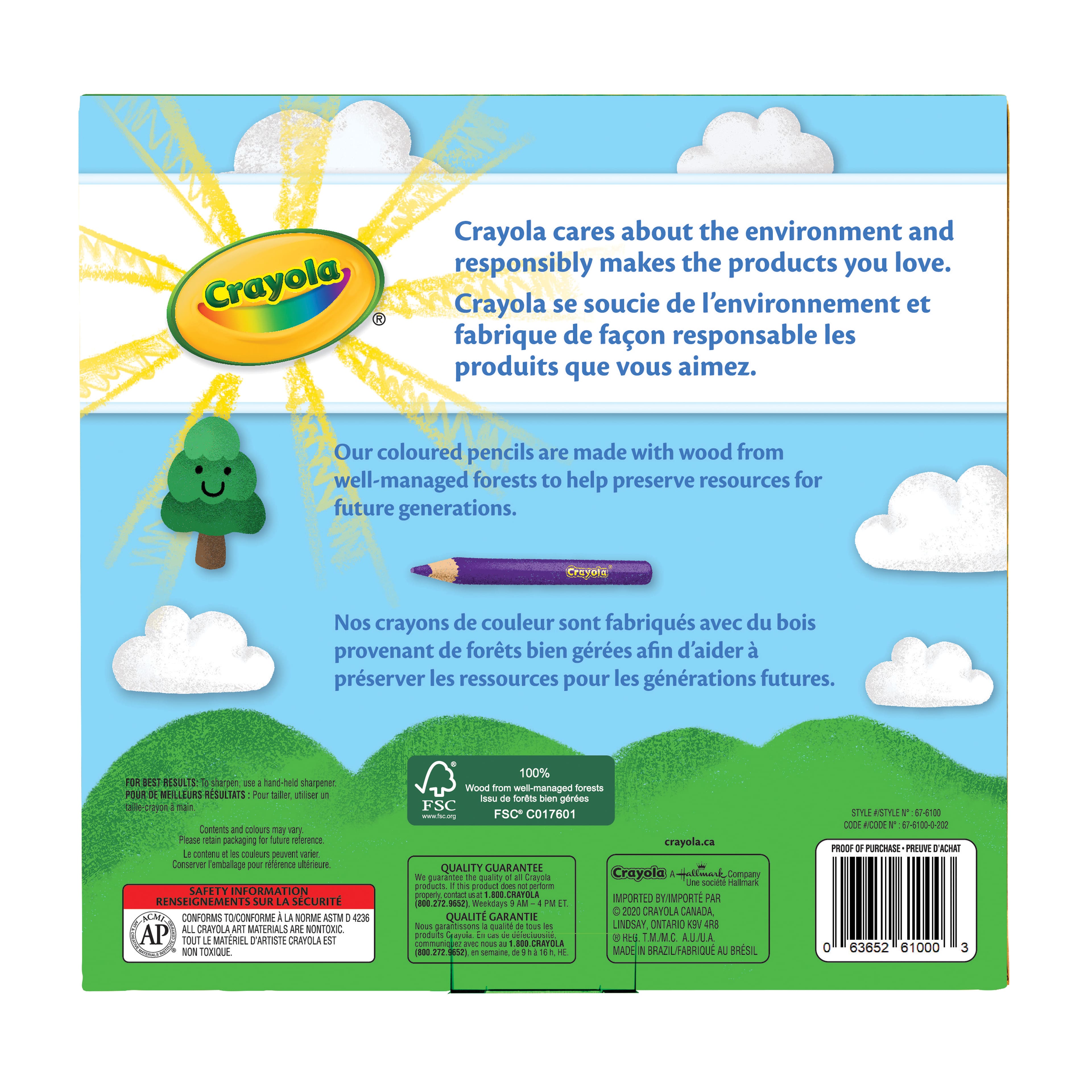 Crayola® Coloured Pencils, 100ct.