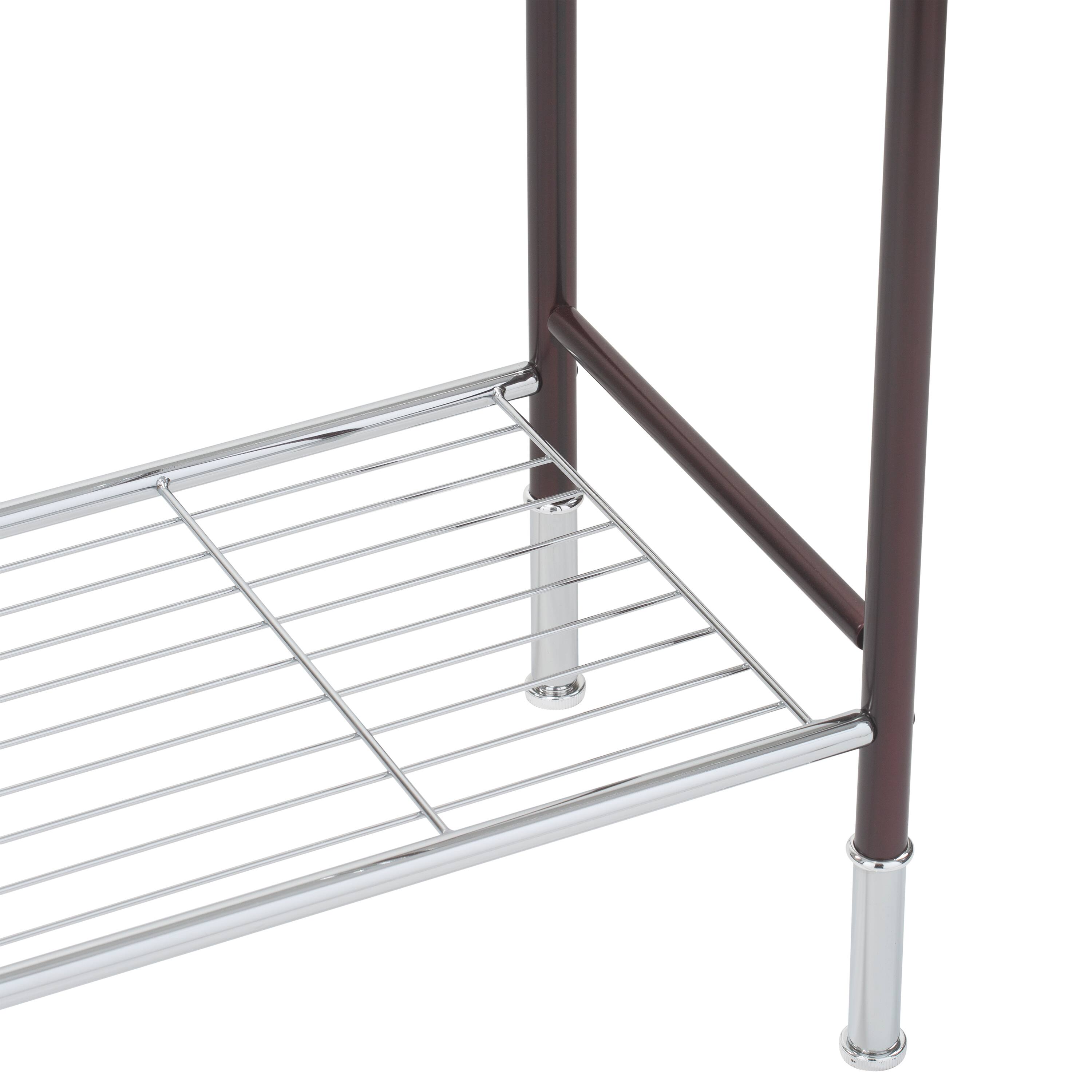 Organize It All Duplex Line Freestanding Towel Rack 