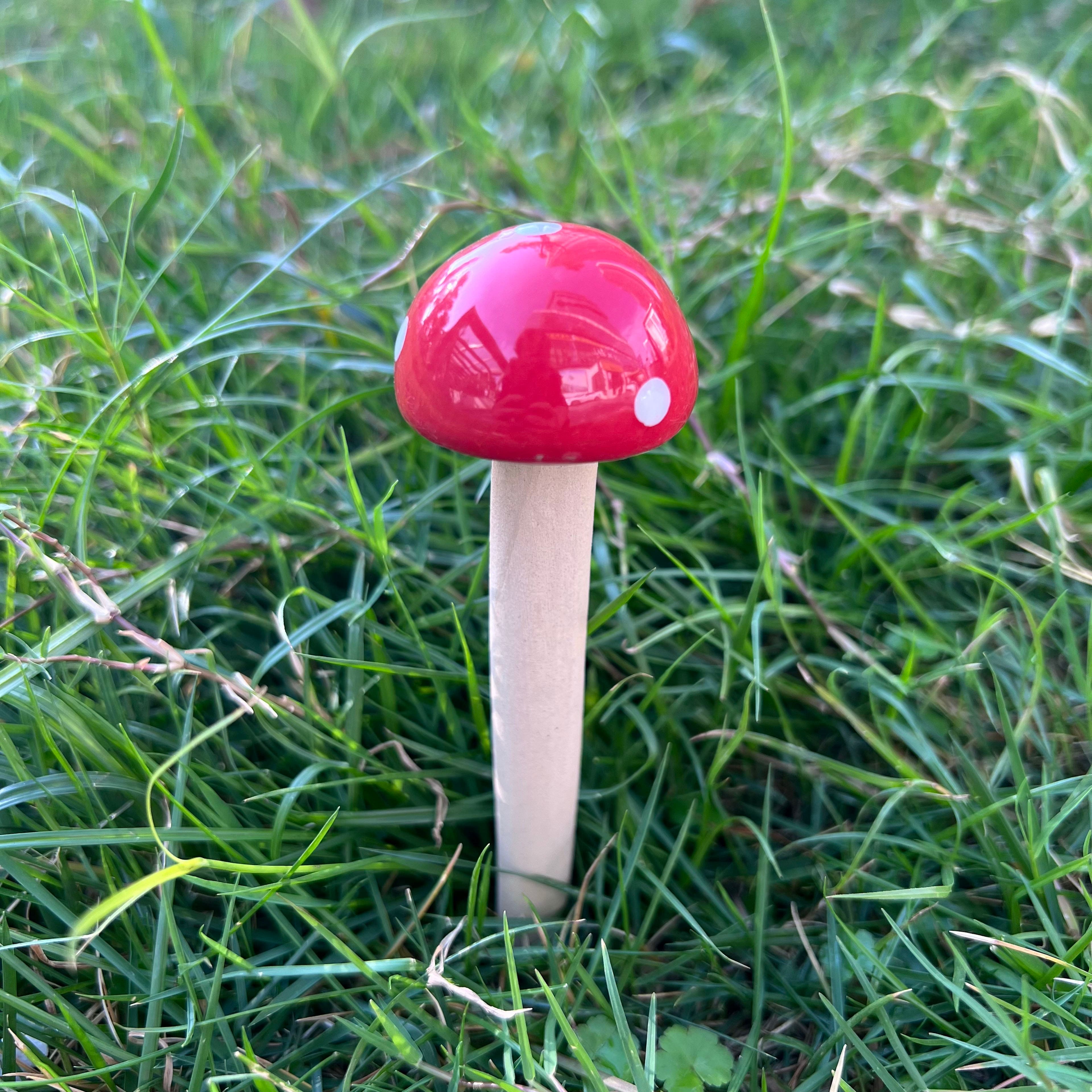 Round Red Cap Decorative Mushroom by Ashland&#xAE;