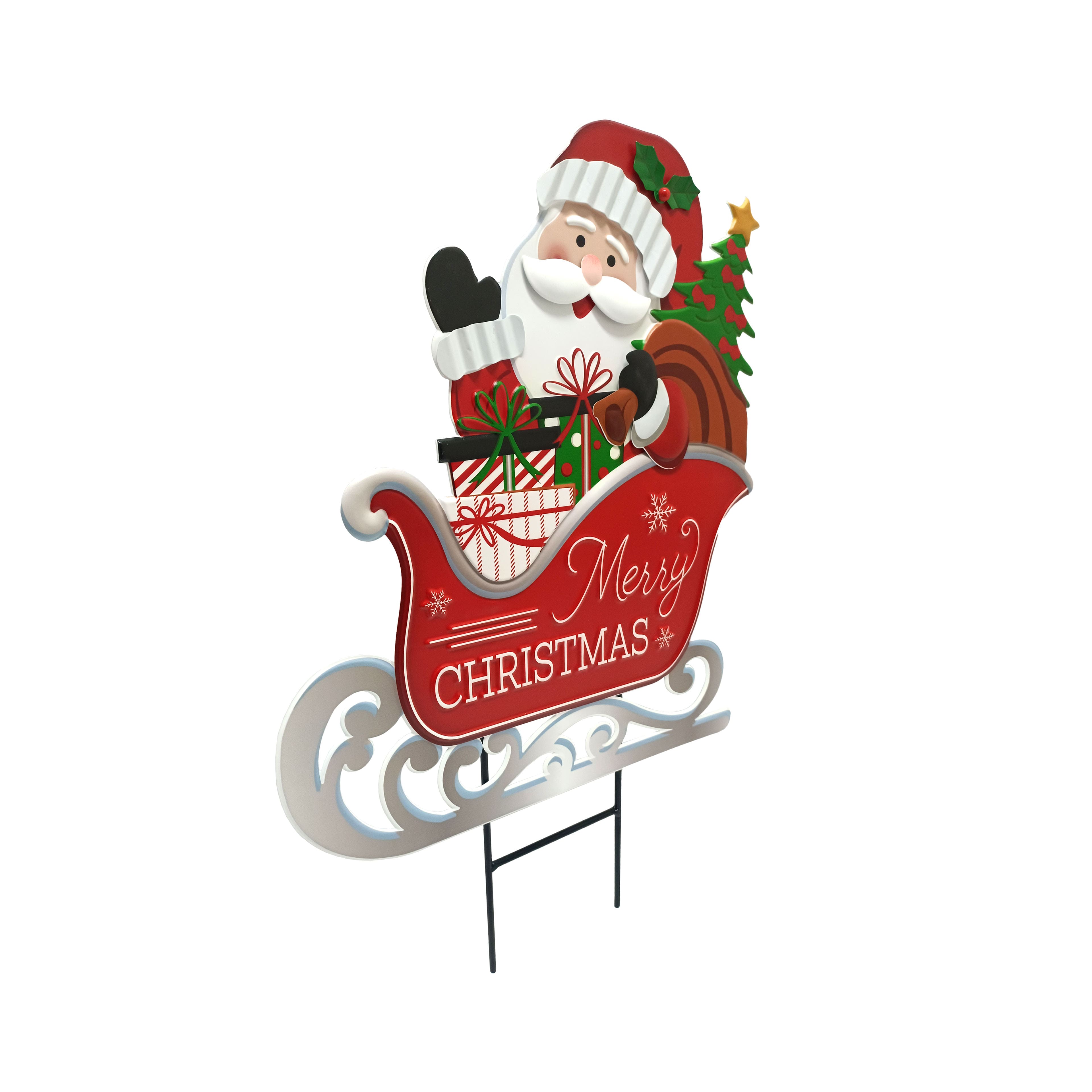 1.9ft. Santa Yard Stake by Ashland&#xAE;