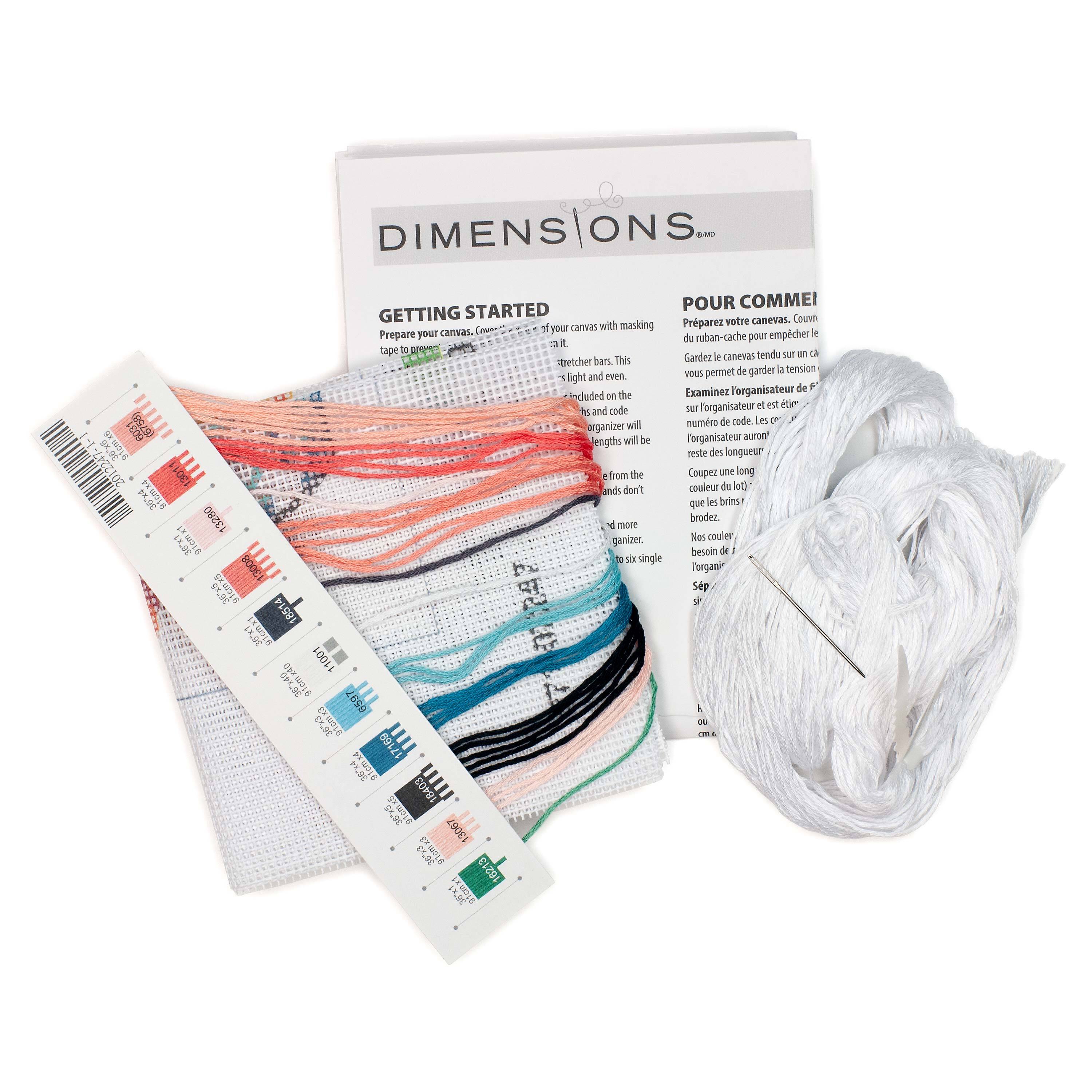 Dimensions® Floral Teacup Needlepoint Kit