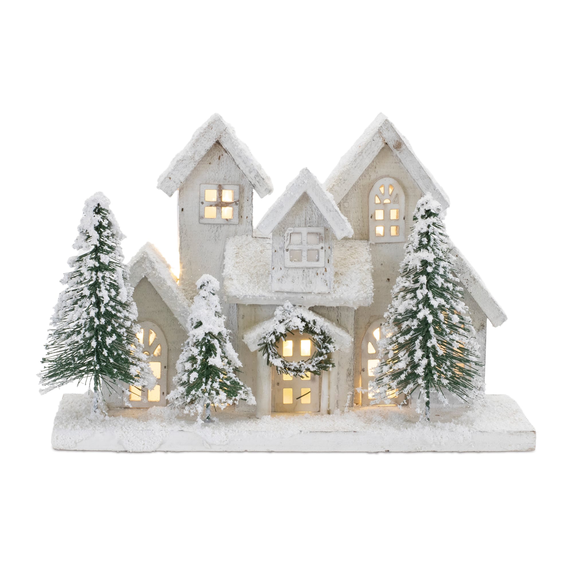 12.5" LED Flocked Holiday Village Display