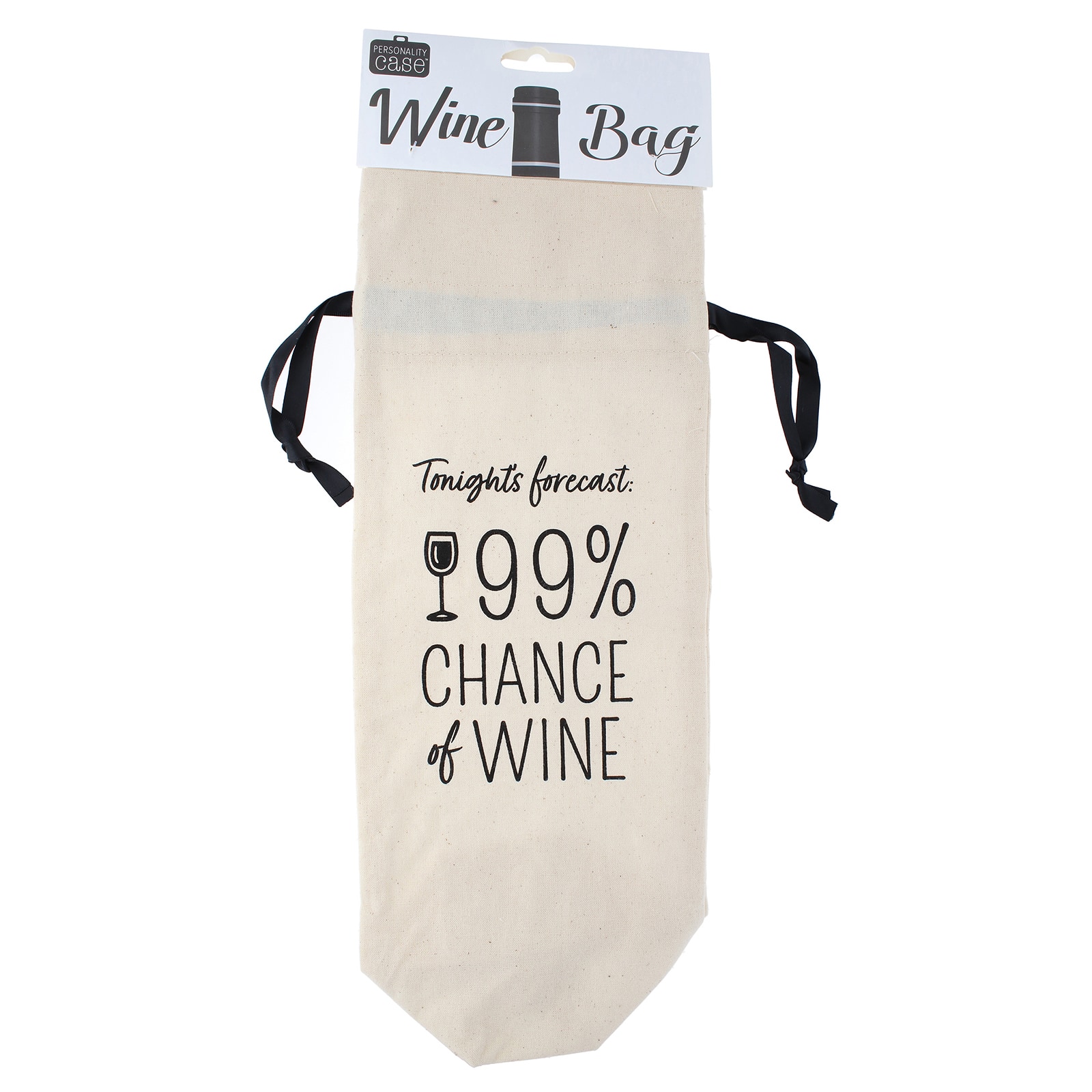 Personality Case&#x2122; Forecast Canvas Wine Bag
